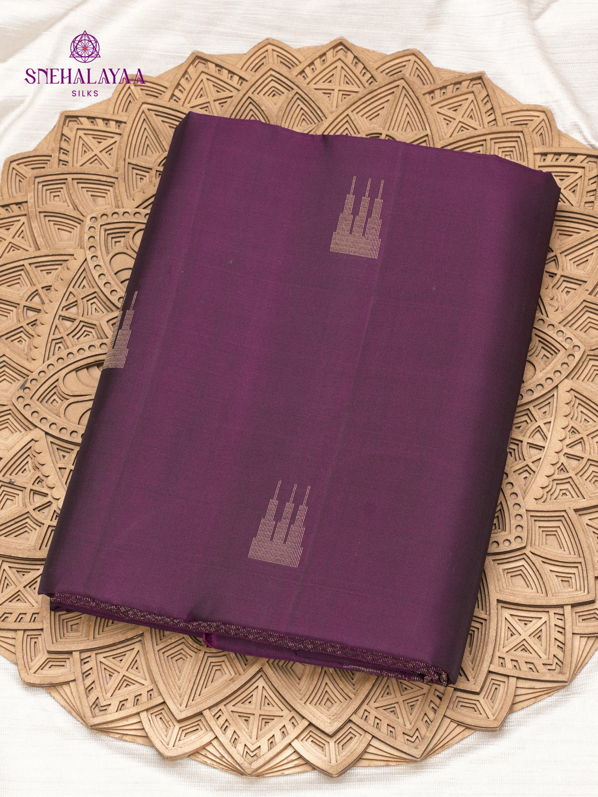 Purple Kanjivaram Soft Silk Saree
