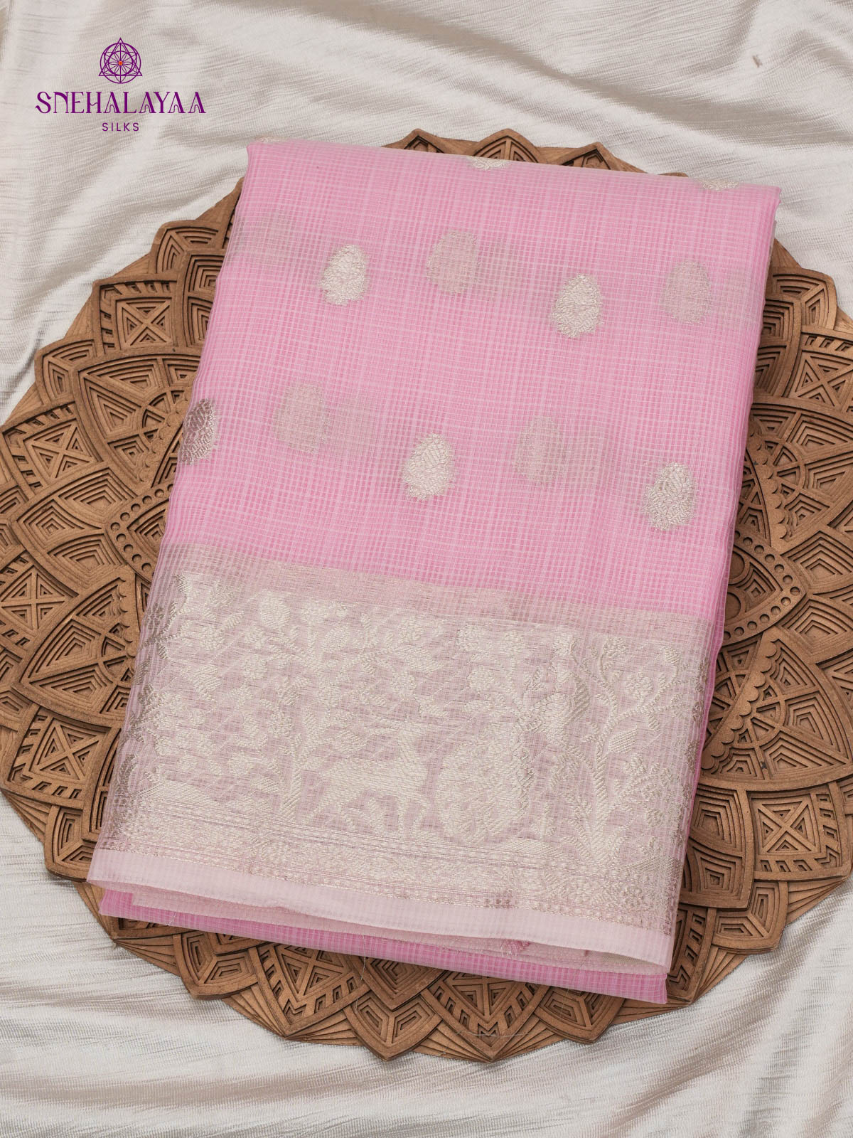 Pale Pink Kota Saree