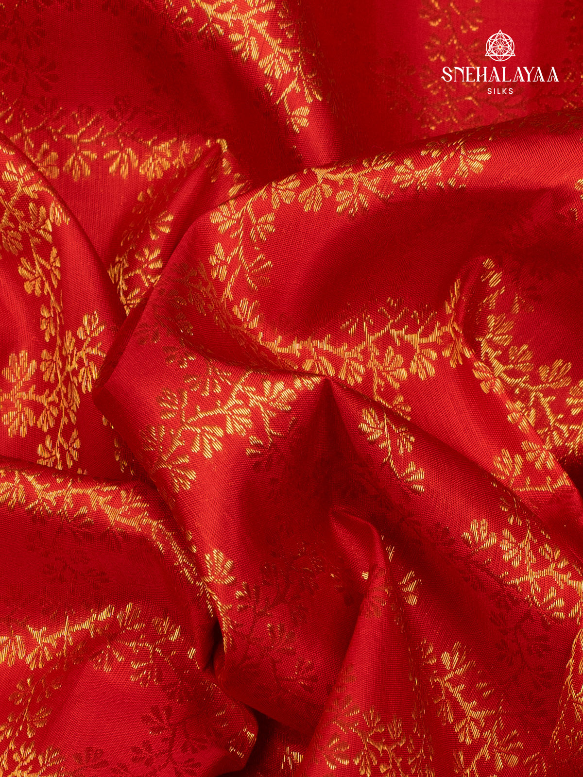 Rust Orange Kanjivaram Silk Saree