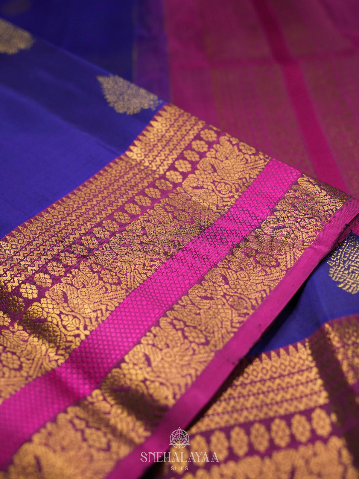 Royal Blue Kanjivaram Silk Saree