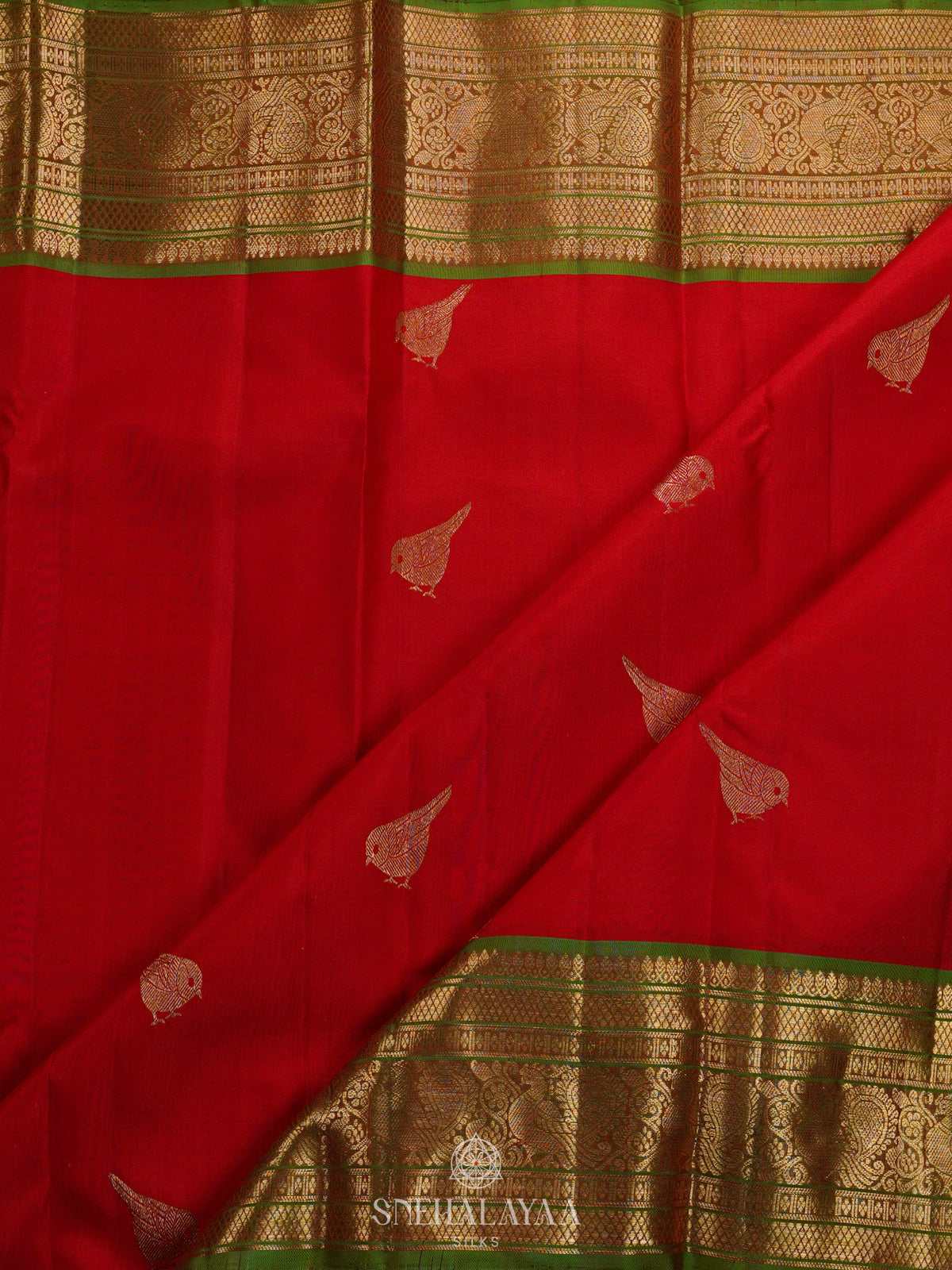 Red Kanjivaram Silk Saree