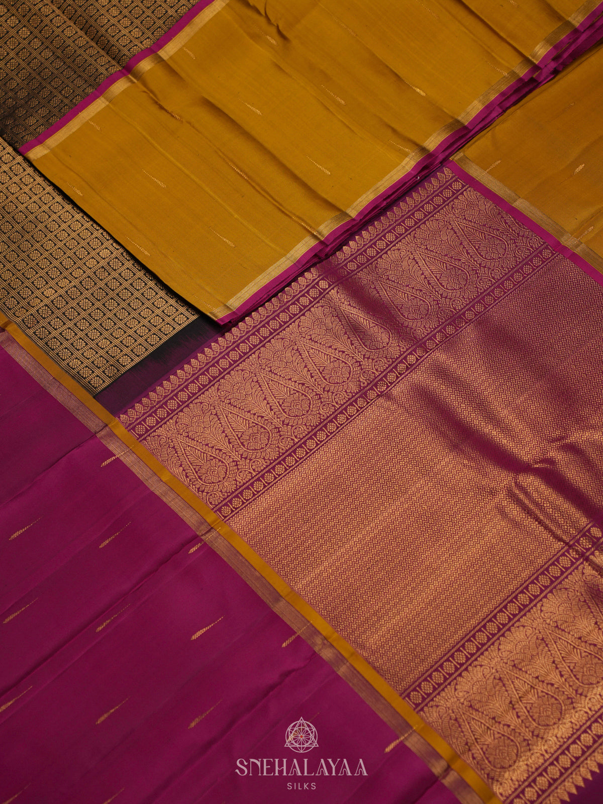 Black Kanjivaram Silk Saree