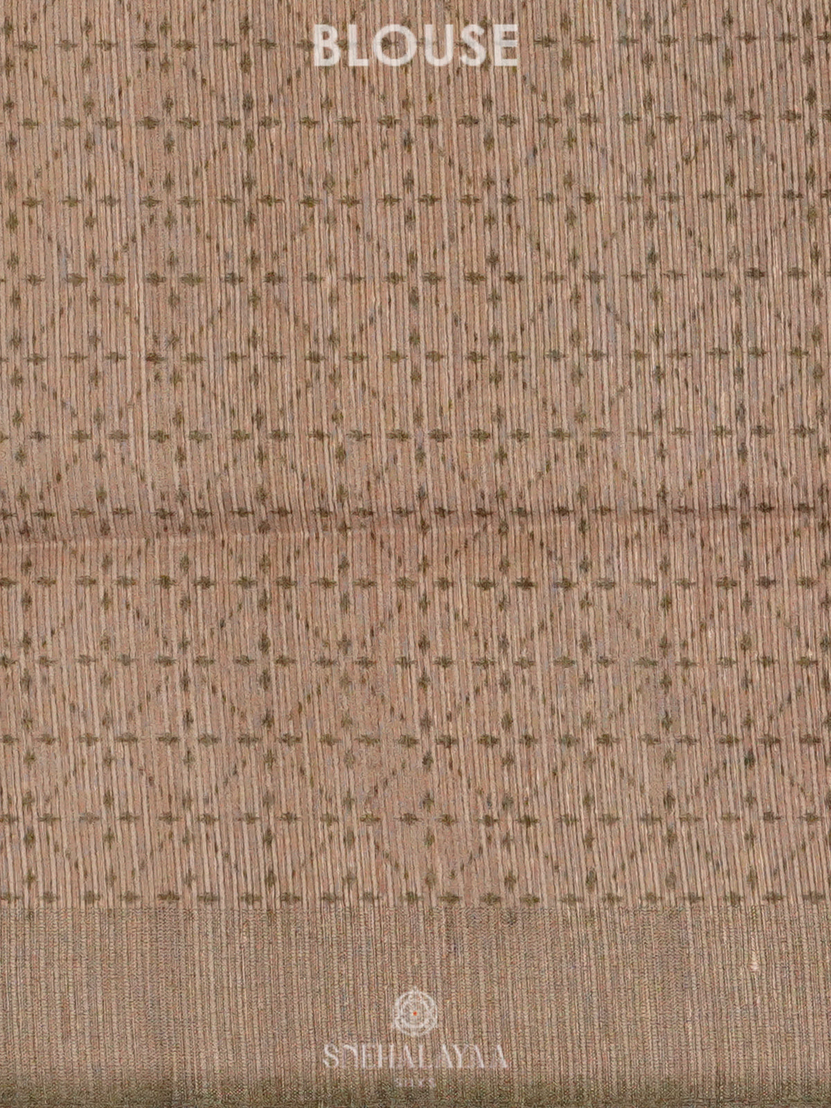 Olive Green Tussar Saree