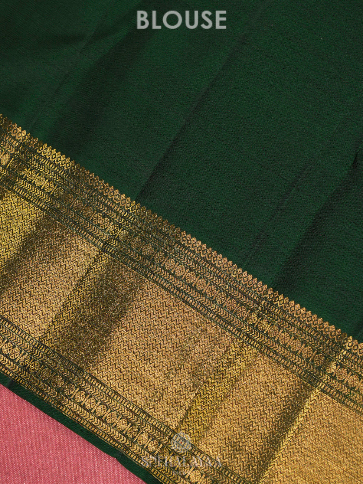 Emerald Green Kanjivaram Silk Saree