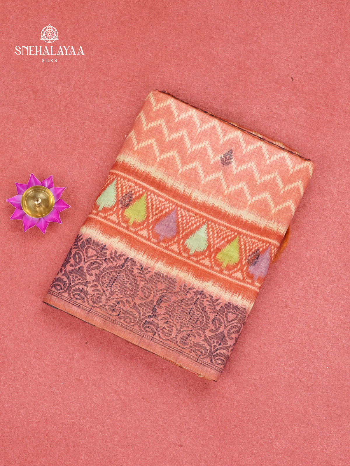 Camel Brown Jute Silk Saree