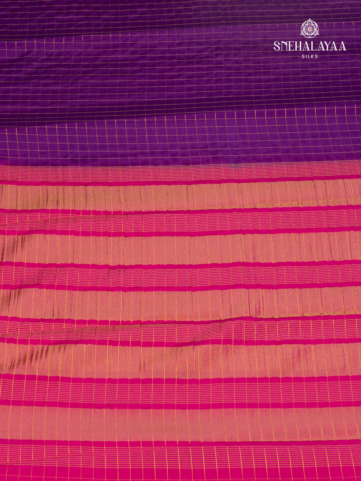 Purple Mysore Silk Saree