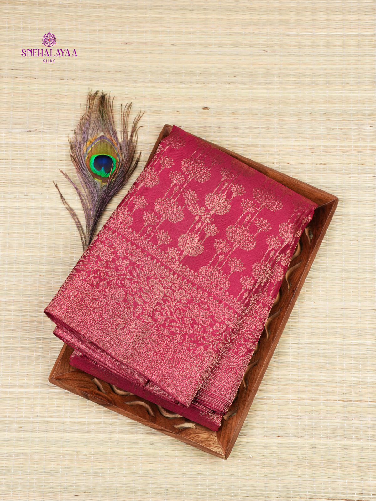 Pink Kanjivaram Silk Saree