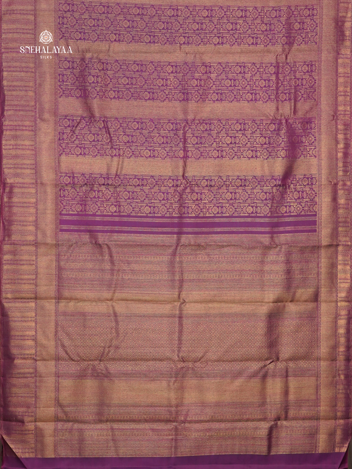 Plum Kanjivaram Silk Saree