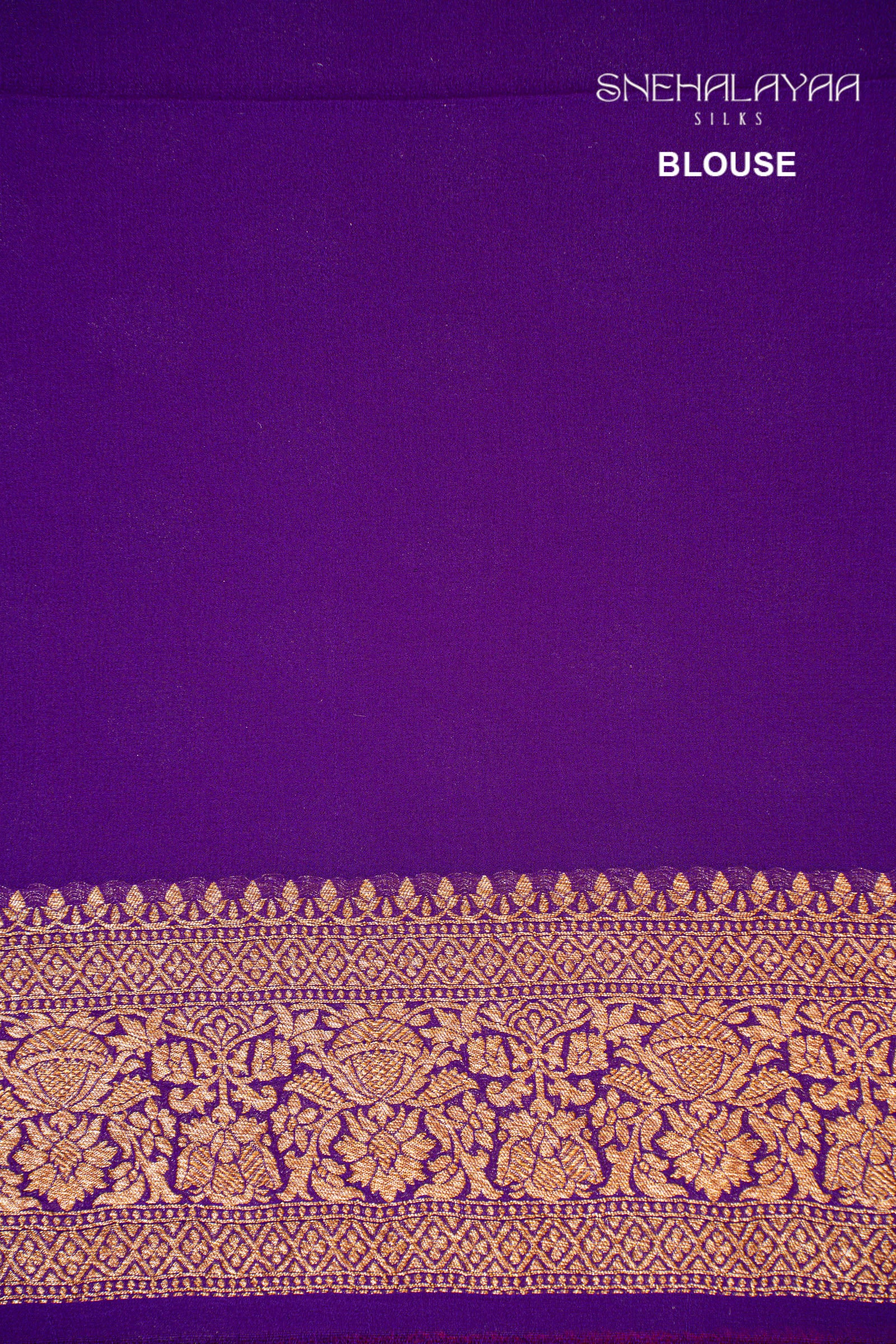 Magenta Pink Banaras Georgette Saree