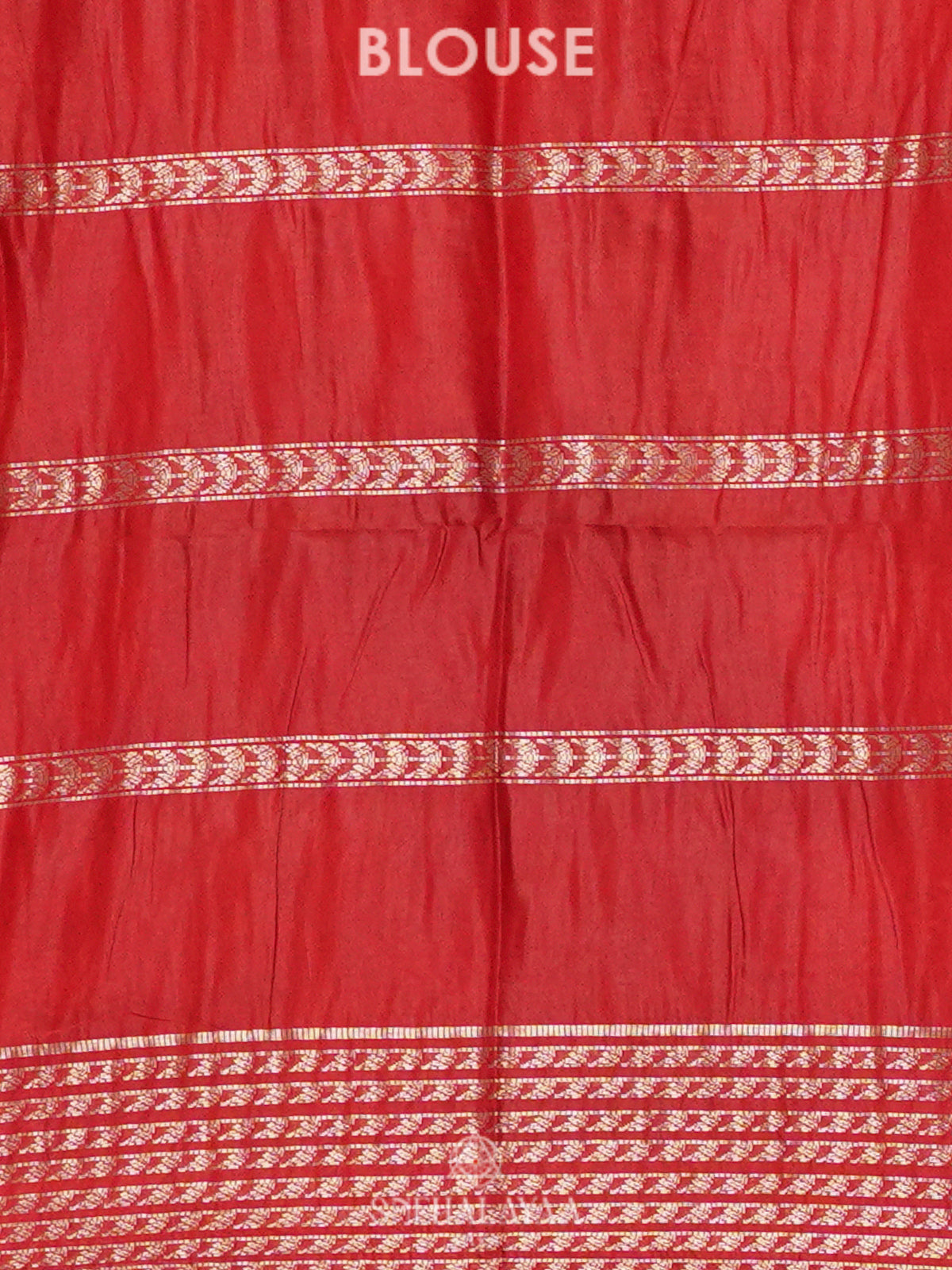 Rust Orange Bamboo Silk Saree