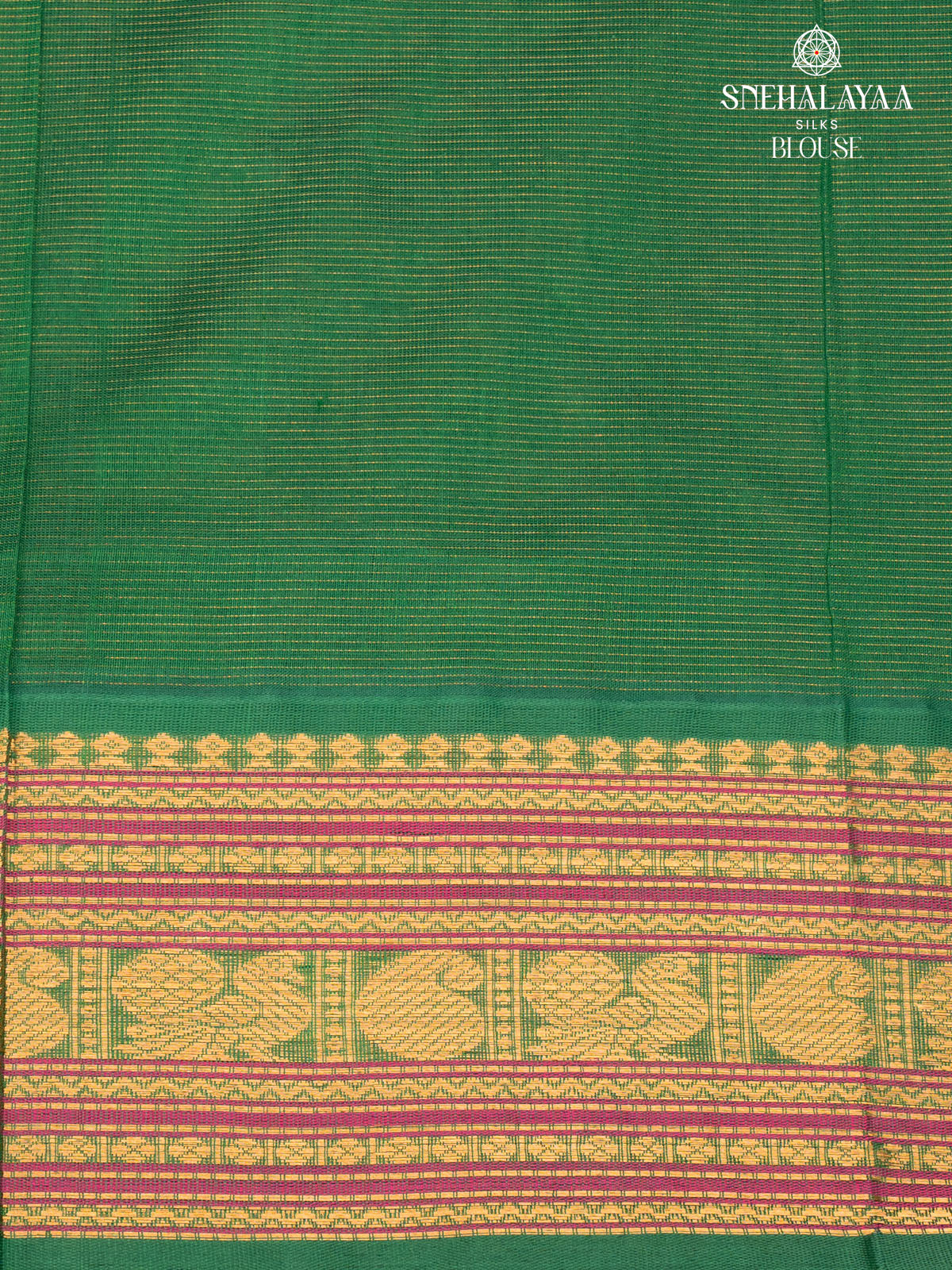 Brown Kanchi Silk Cotton Saree
