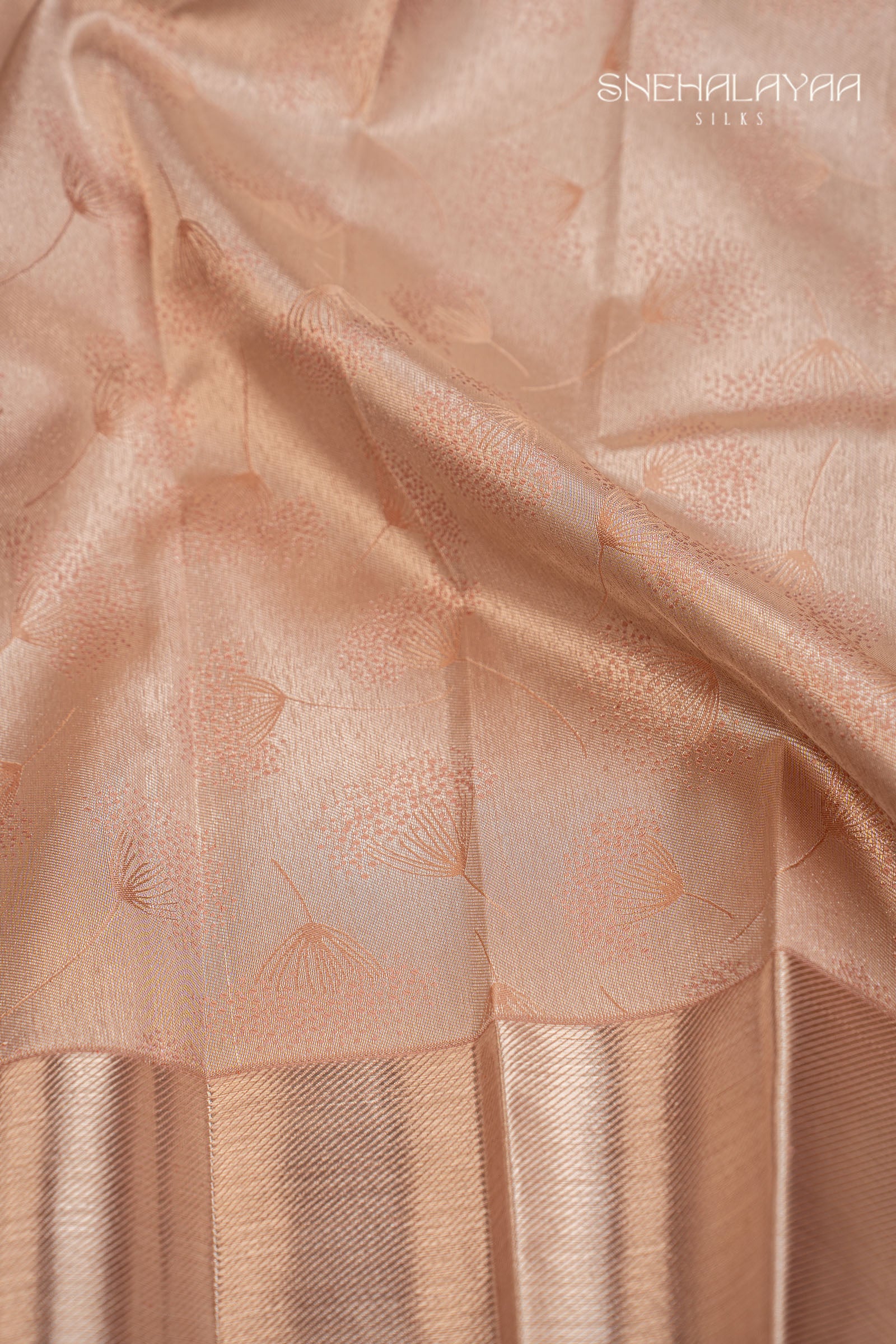 Pastel Brown Kancheevaram Silk Saree