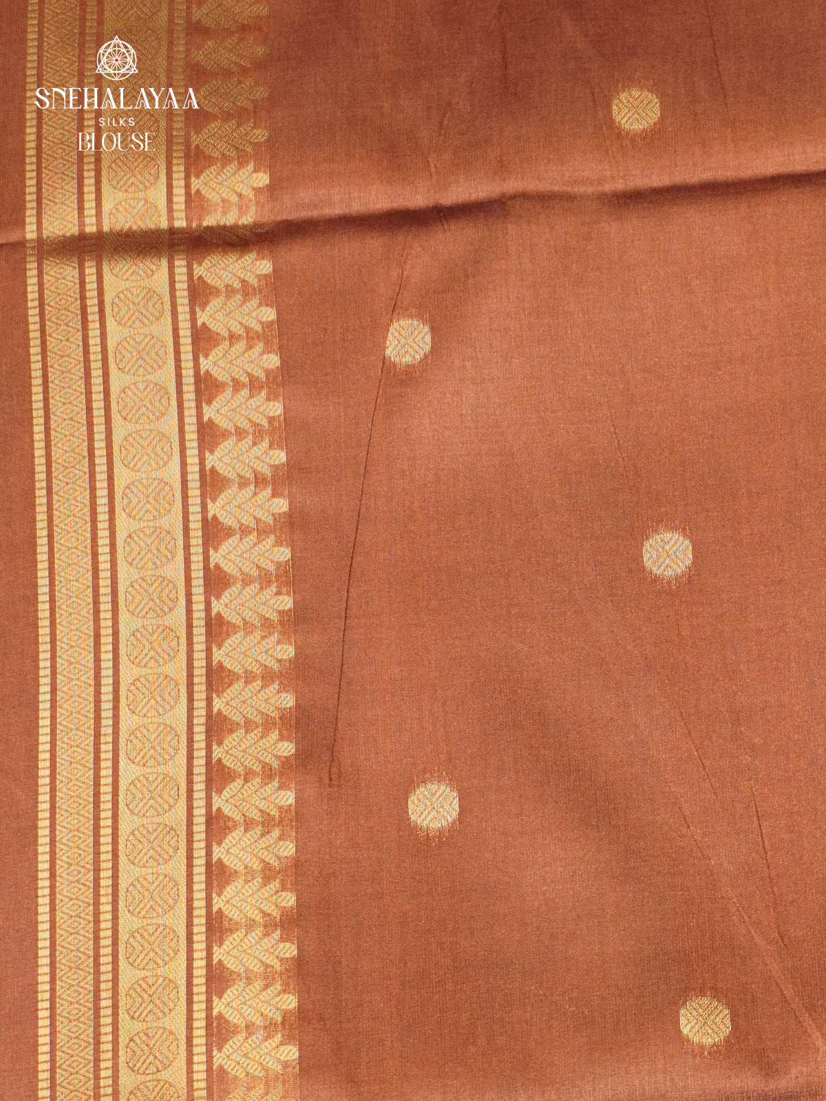 Rust Orange Jute Saree