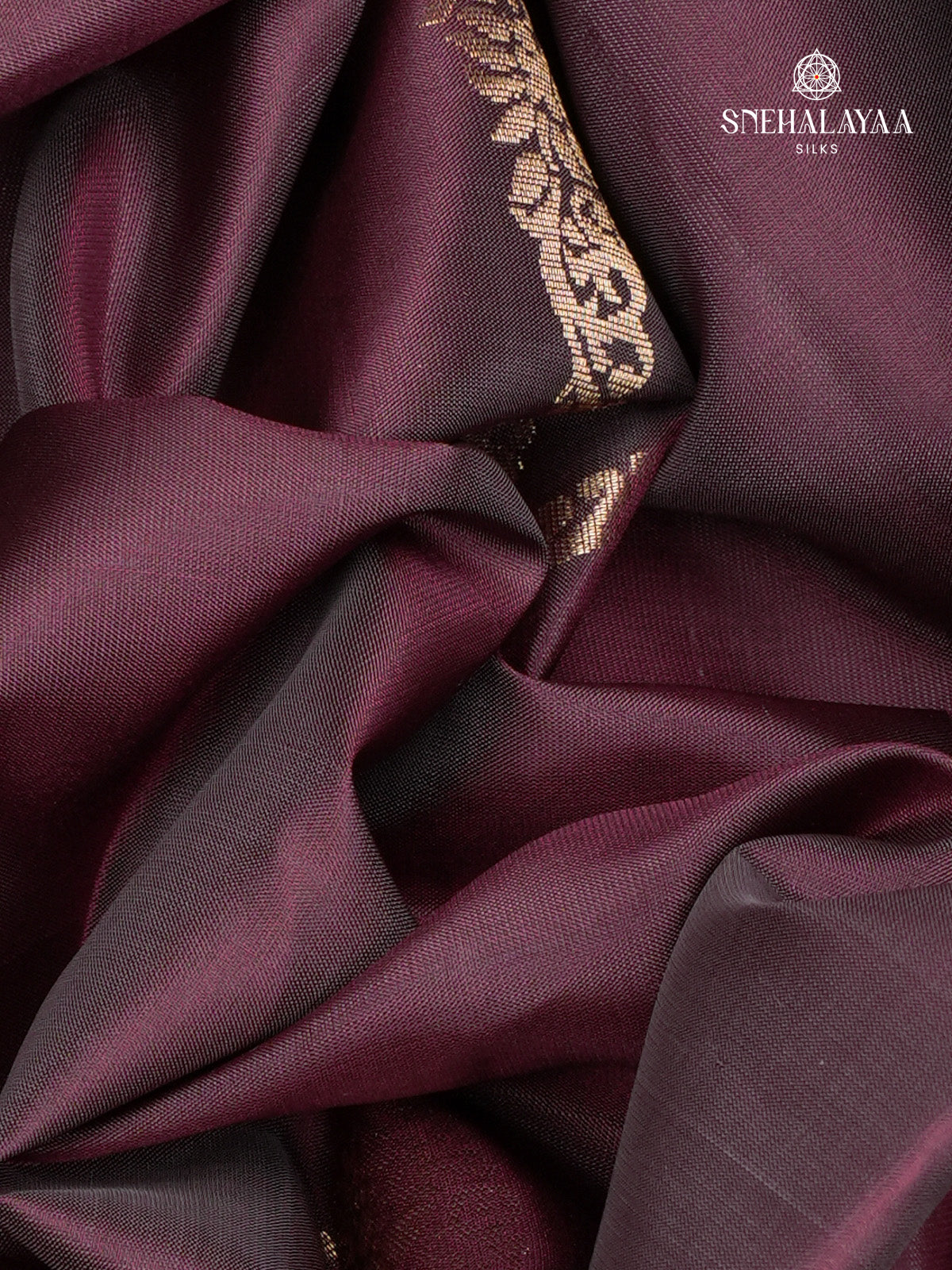 BPurple Kanjivaram Soft Silk Saree
