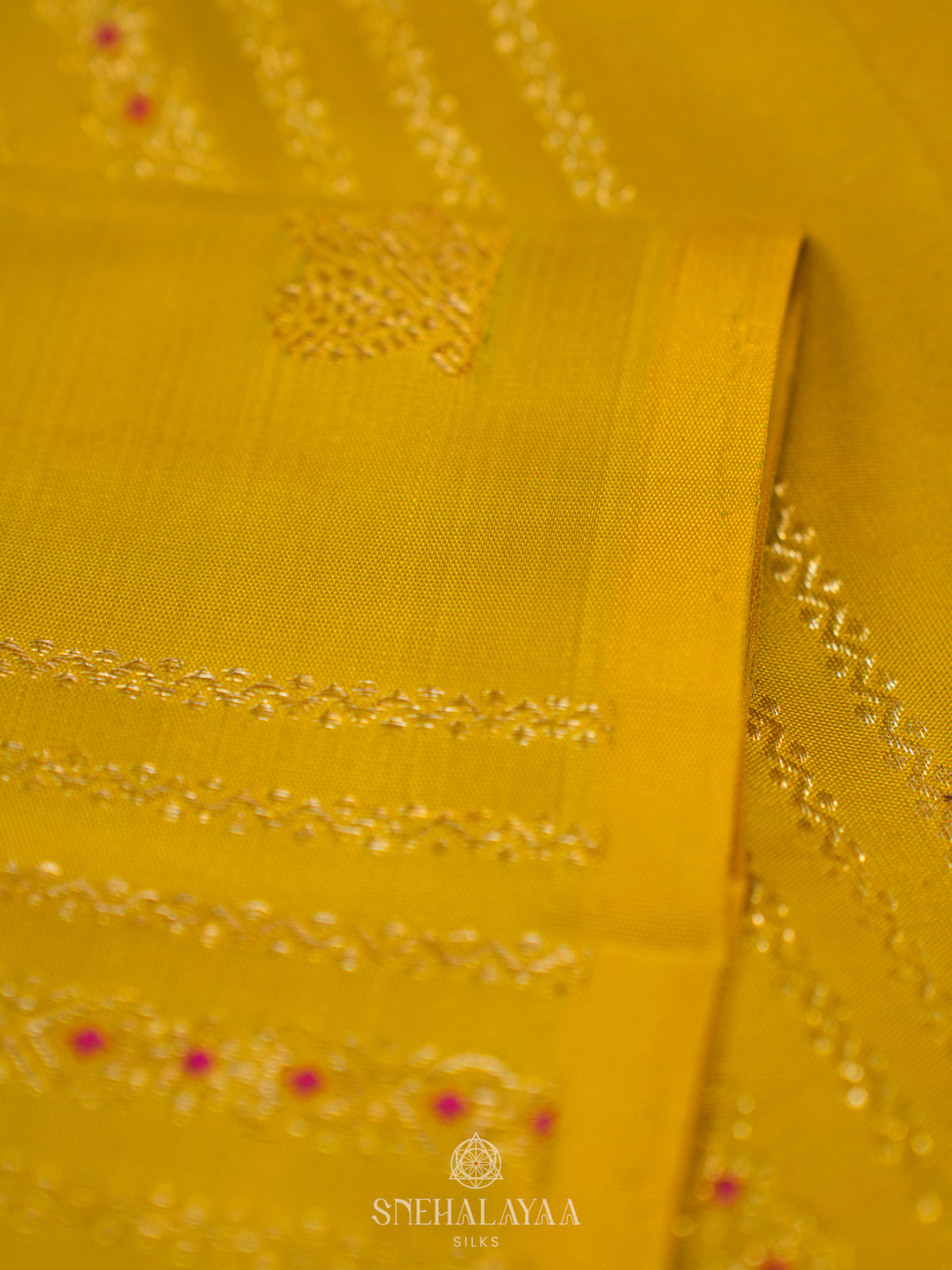 Yellow Kanjivaram Silk Saree