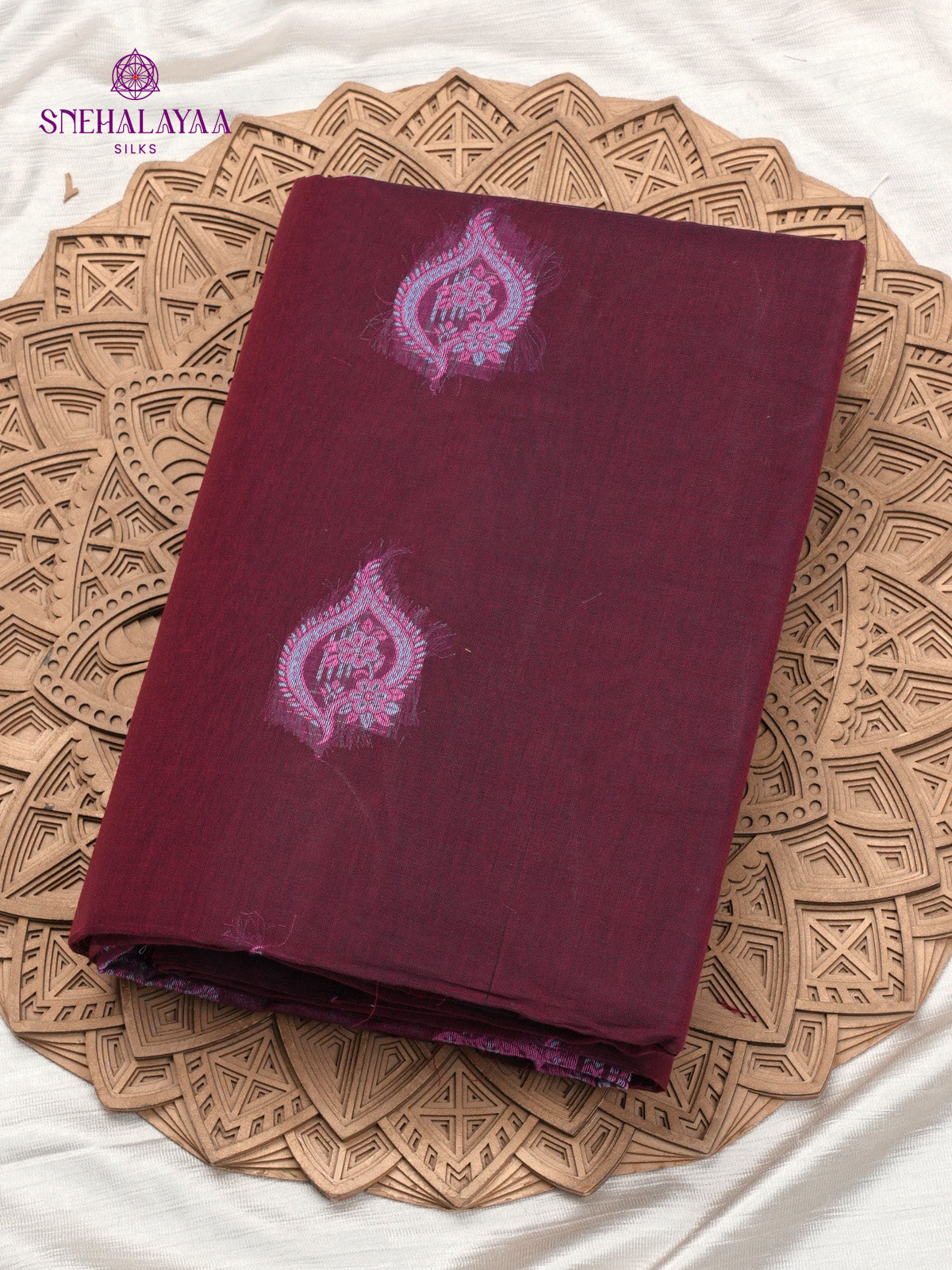 Magenta Handloom Cotton Saree