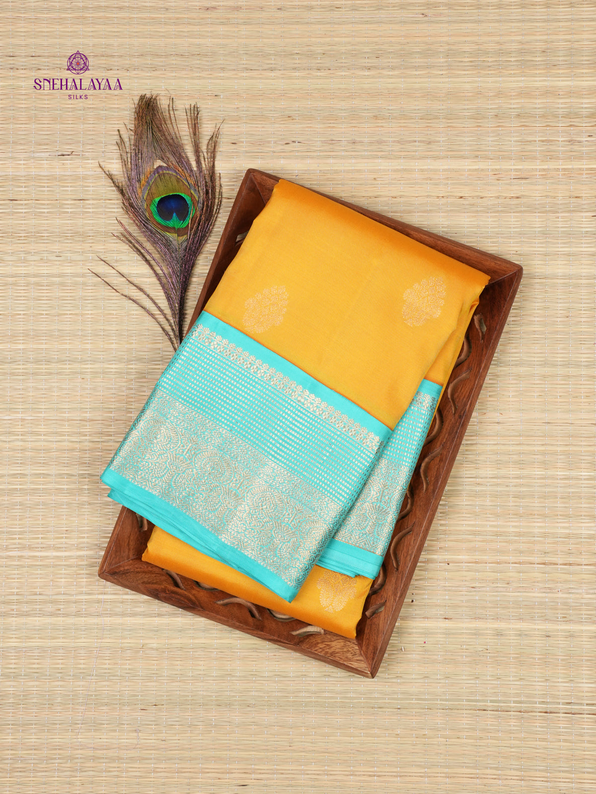 Yellow Kanjivaram Silk Saree