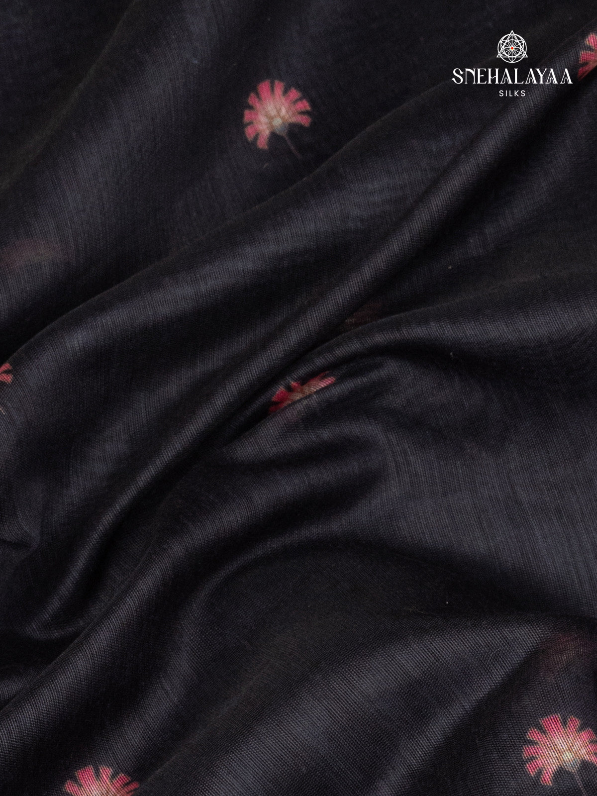Black Linen Saree