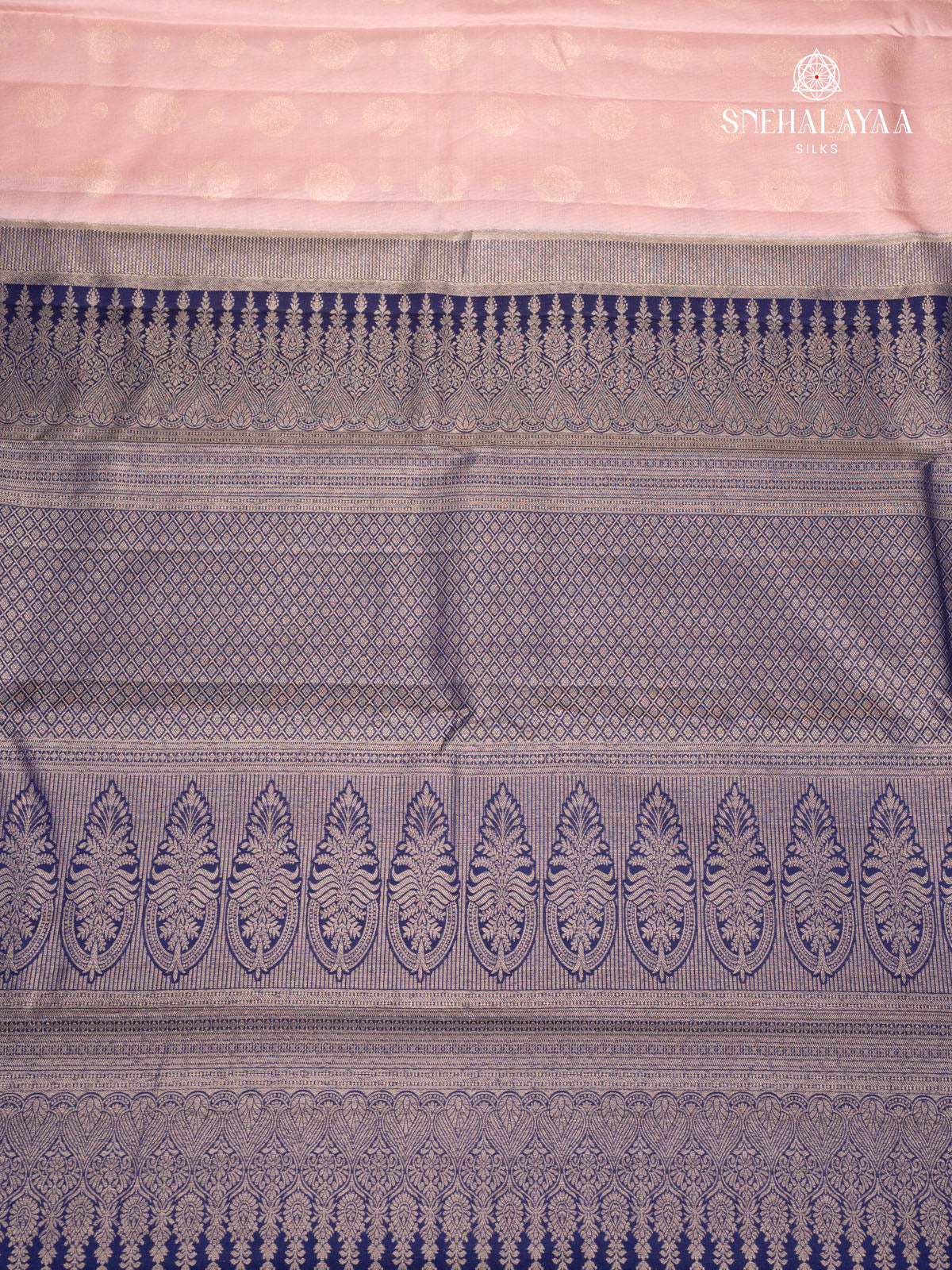 Blush Pink Kanjivaram Silk Saree