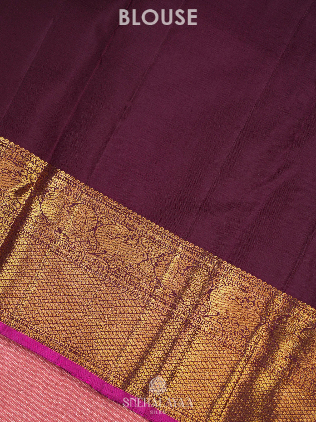 Orange Kanjivaram Silk Saree
