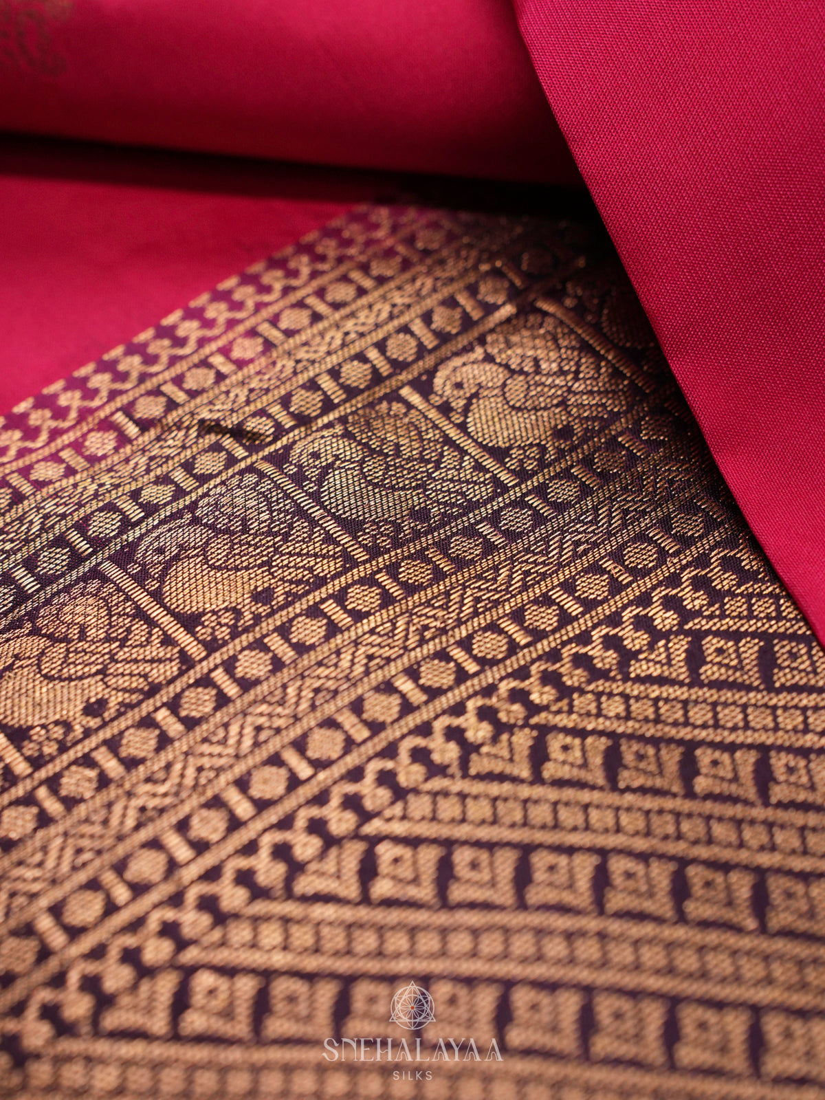 Pink Kanjivaram Silk Saree