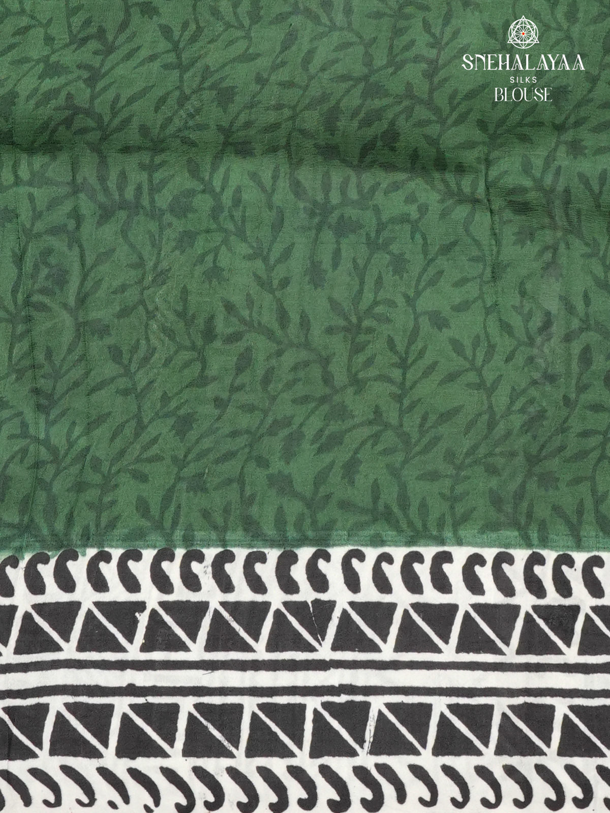 Green Tussar Silk Saree
