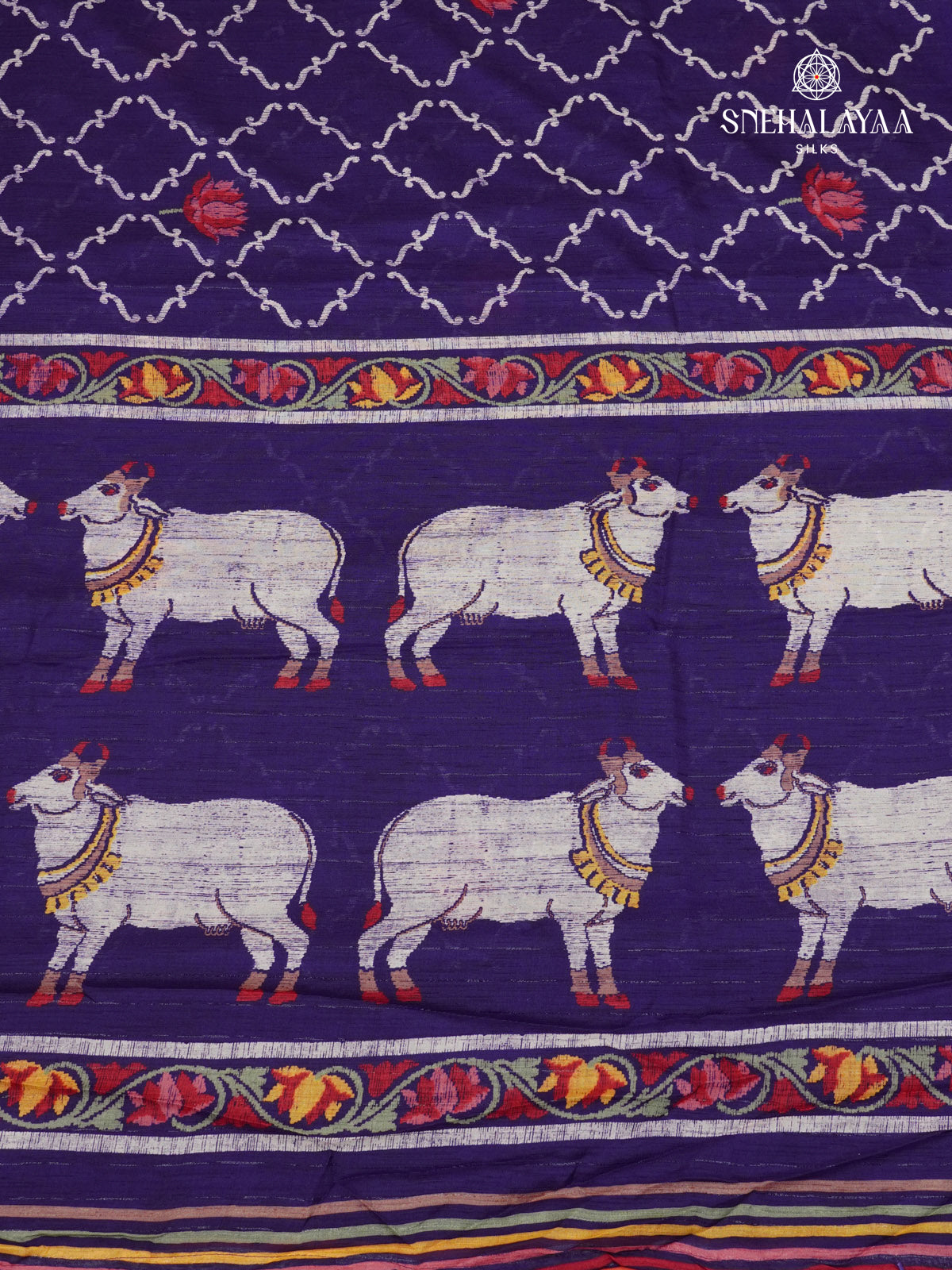 Royal Blue Dola Silk Saree