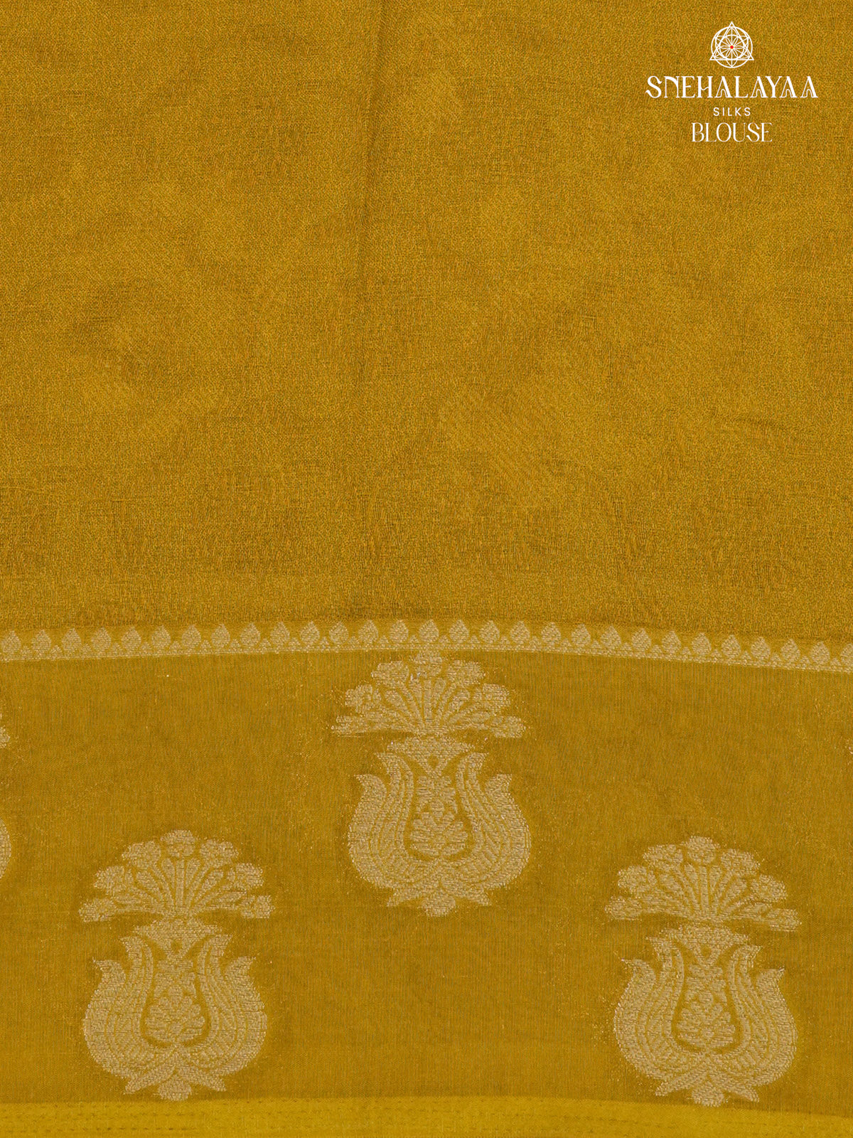 Yellow Printed Matka Saree