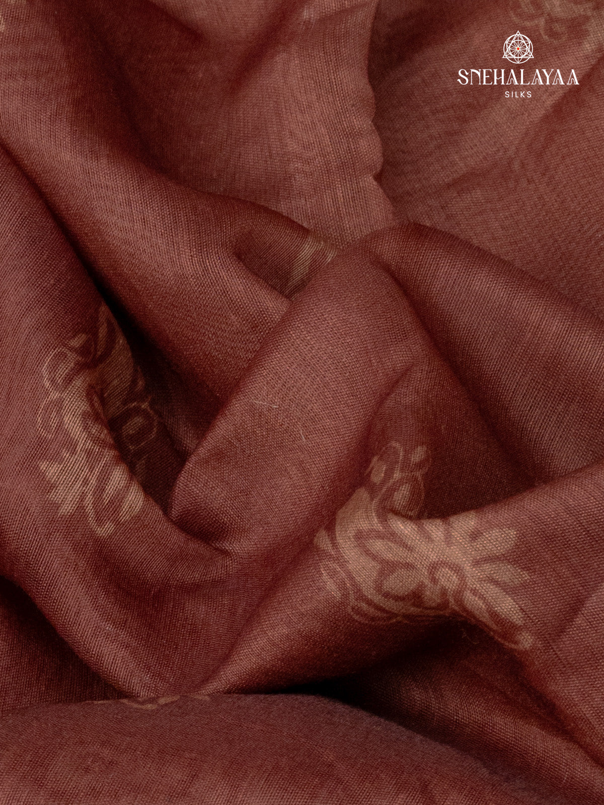 Brown Linen Saree