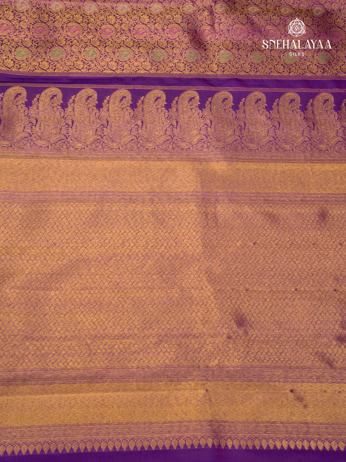 Purple Kanjivaram Silk Saree