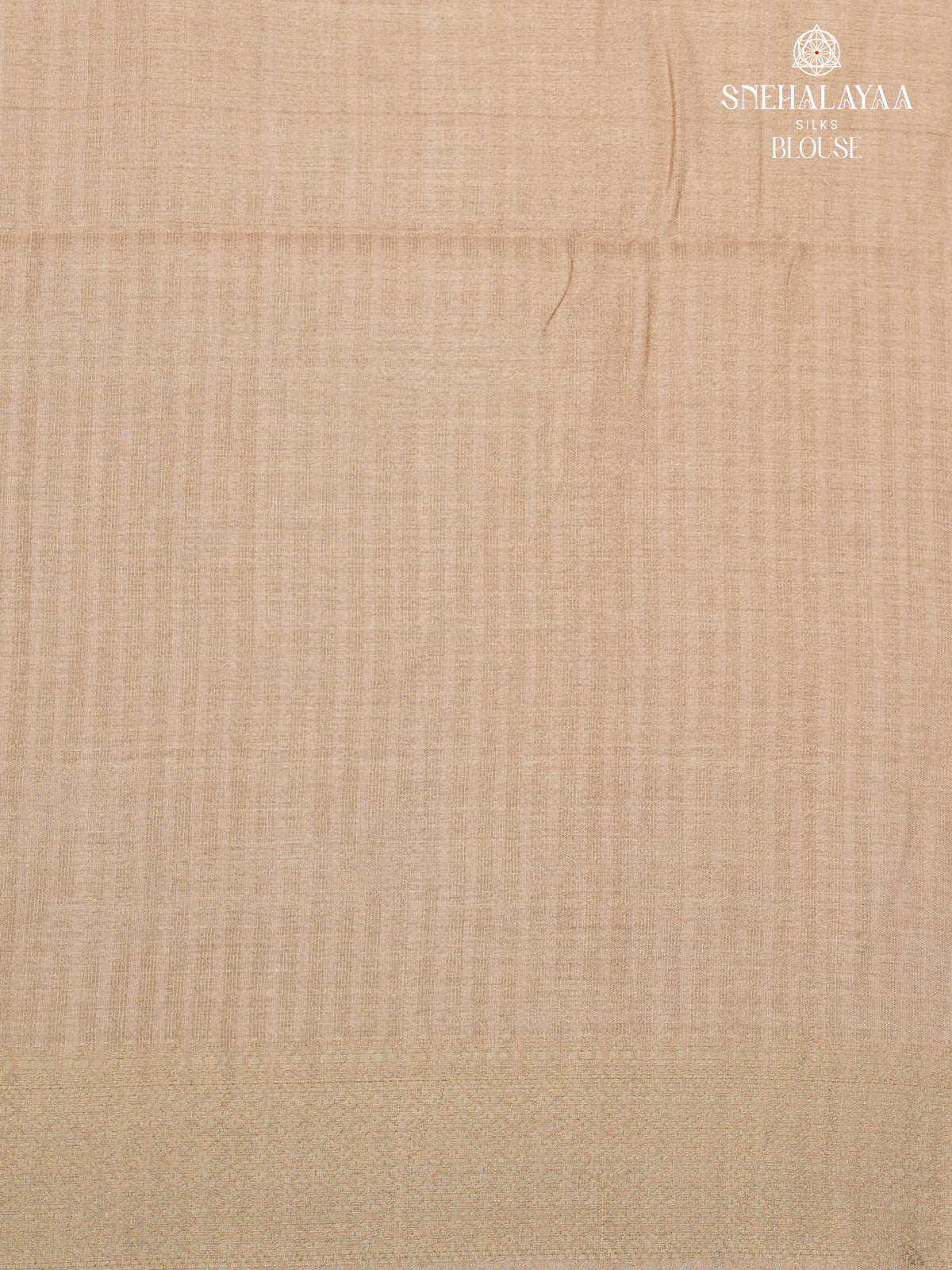 Beige Floral Printed Tussar Saree