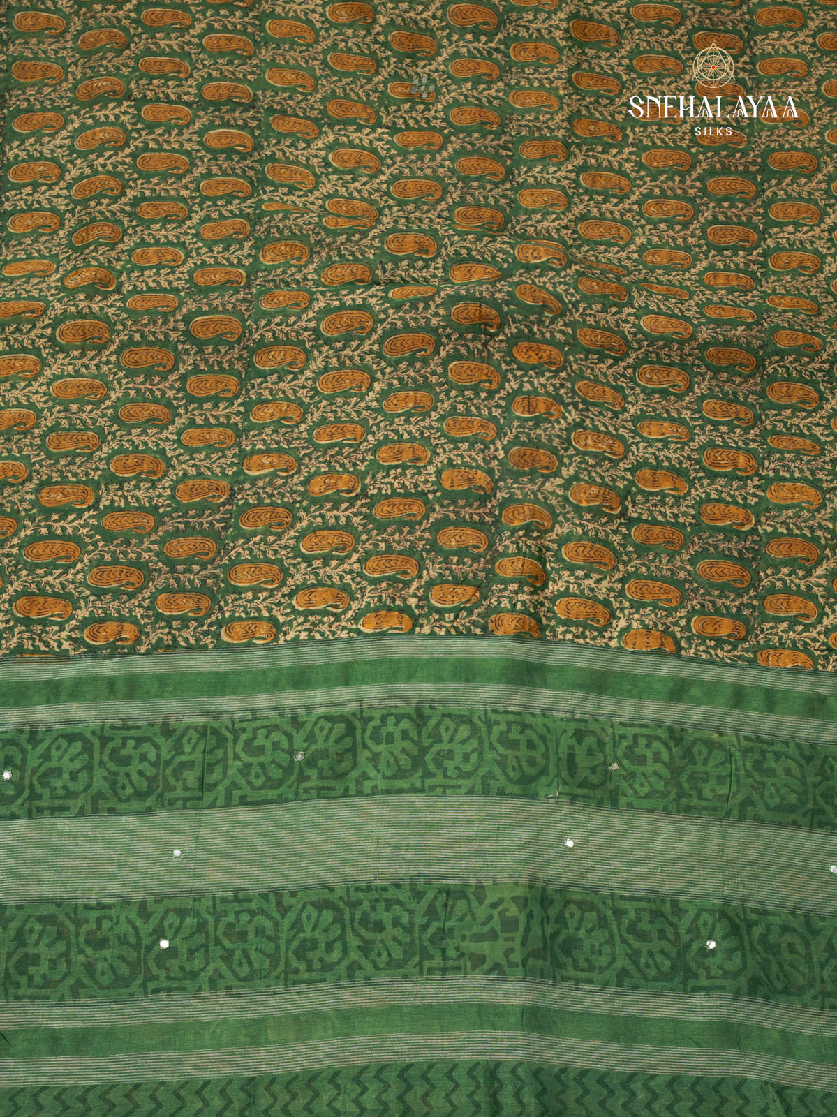 Green Chanderi Saree