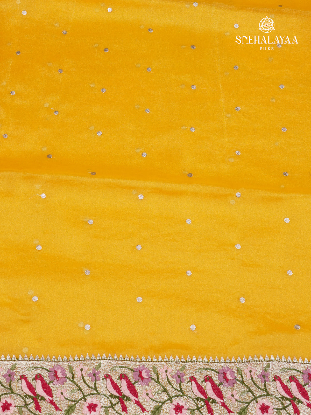 Yellow Embroidery Designer Saree
