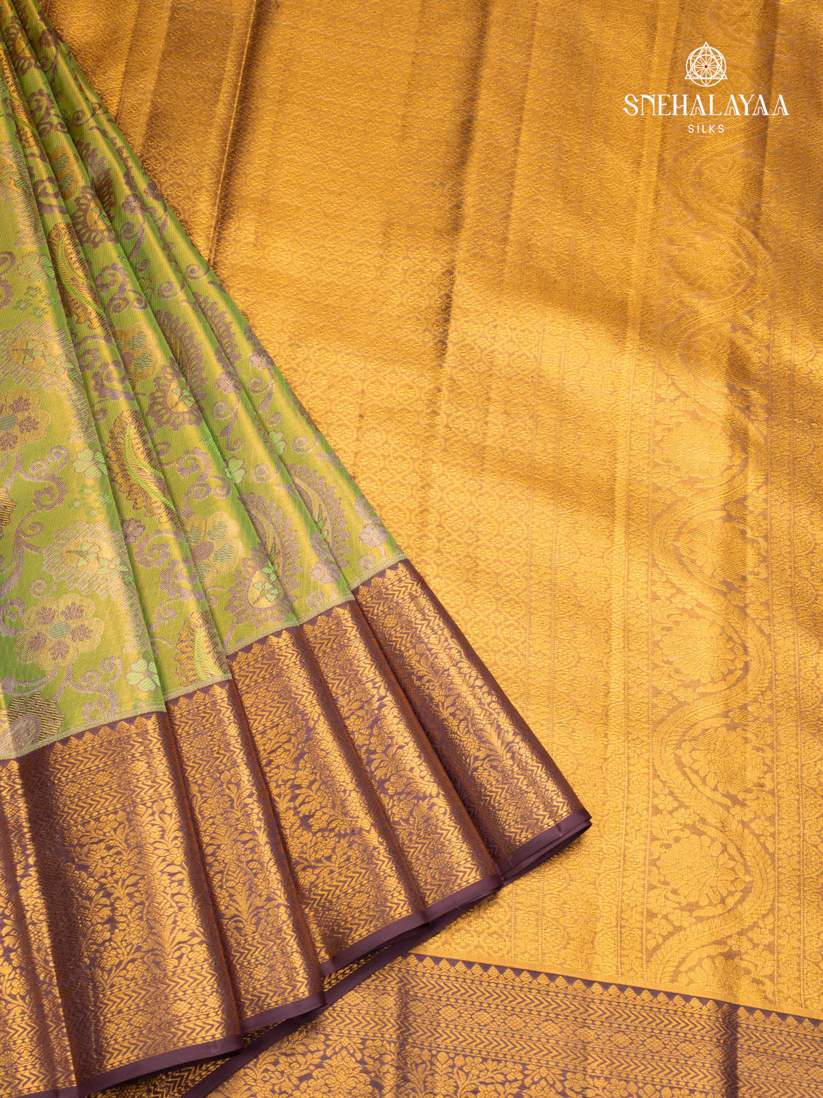 Green Tissue Kanjivaram Silk Saree