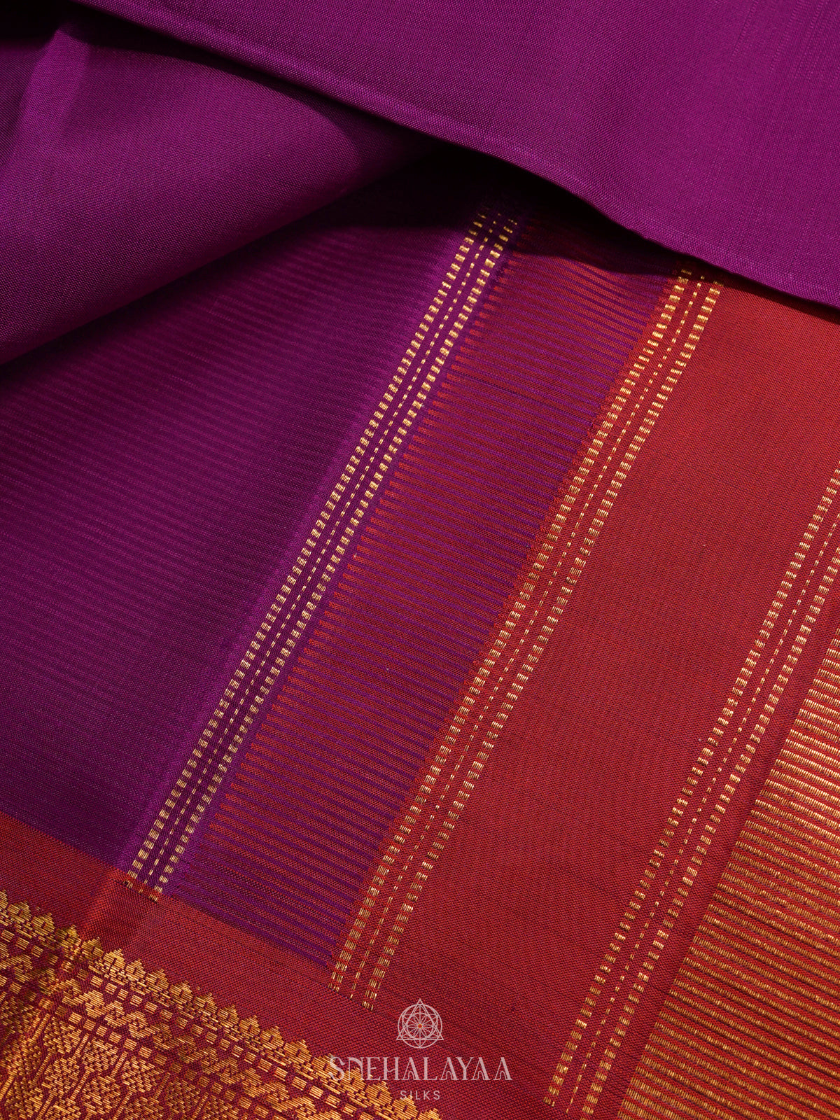 Magenta Kanjivaram Silk Saree