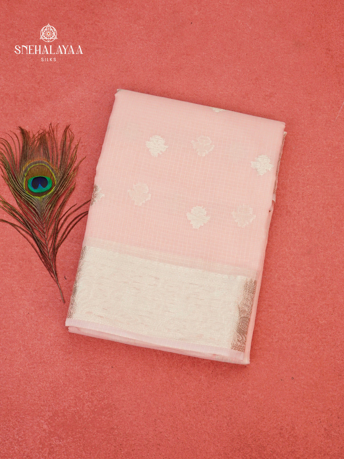 Pale Pink Kota Saree