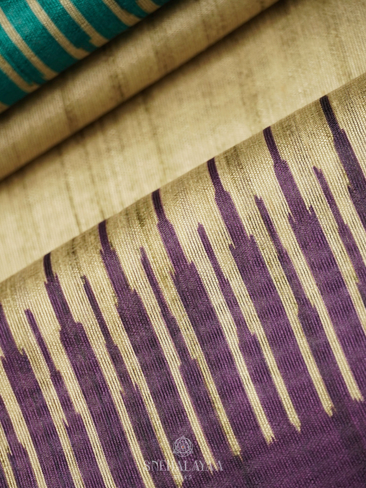 Pale Green Tussar Saree