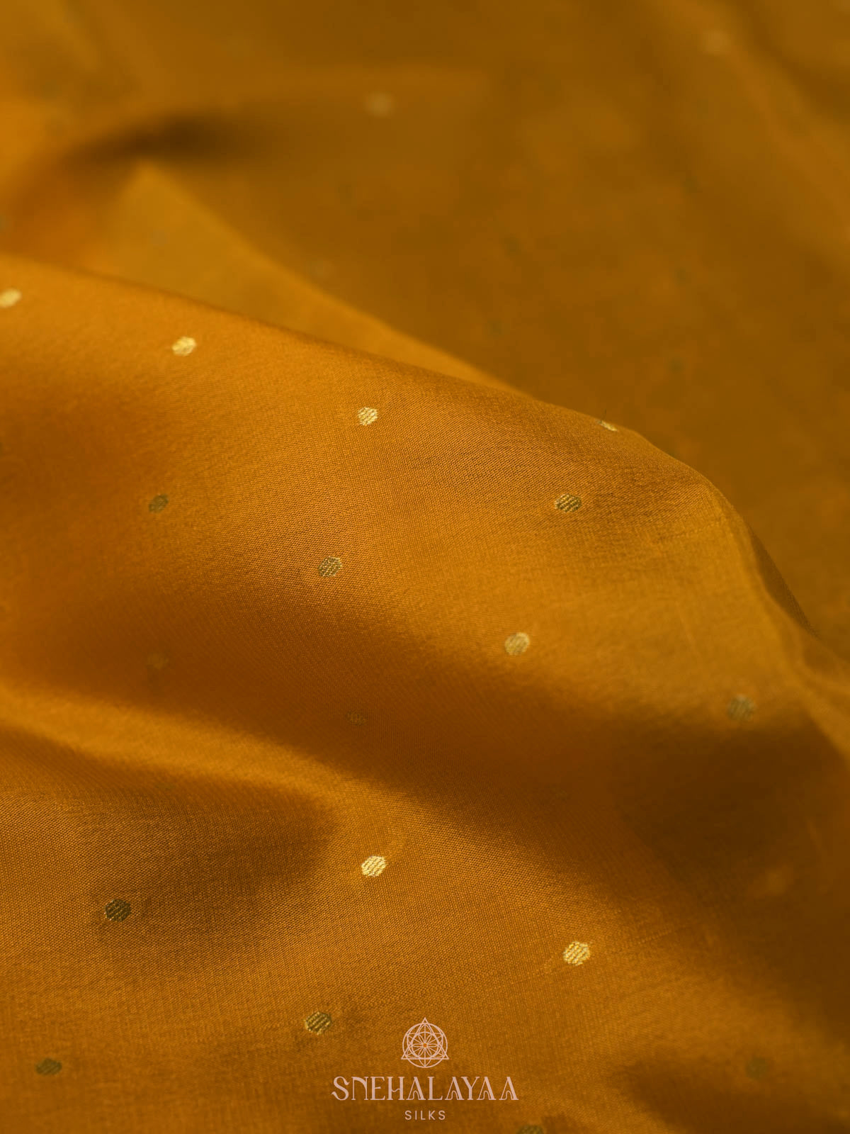 Mustard Yellow Mysore Silk Saree