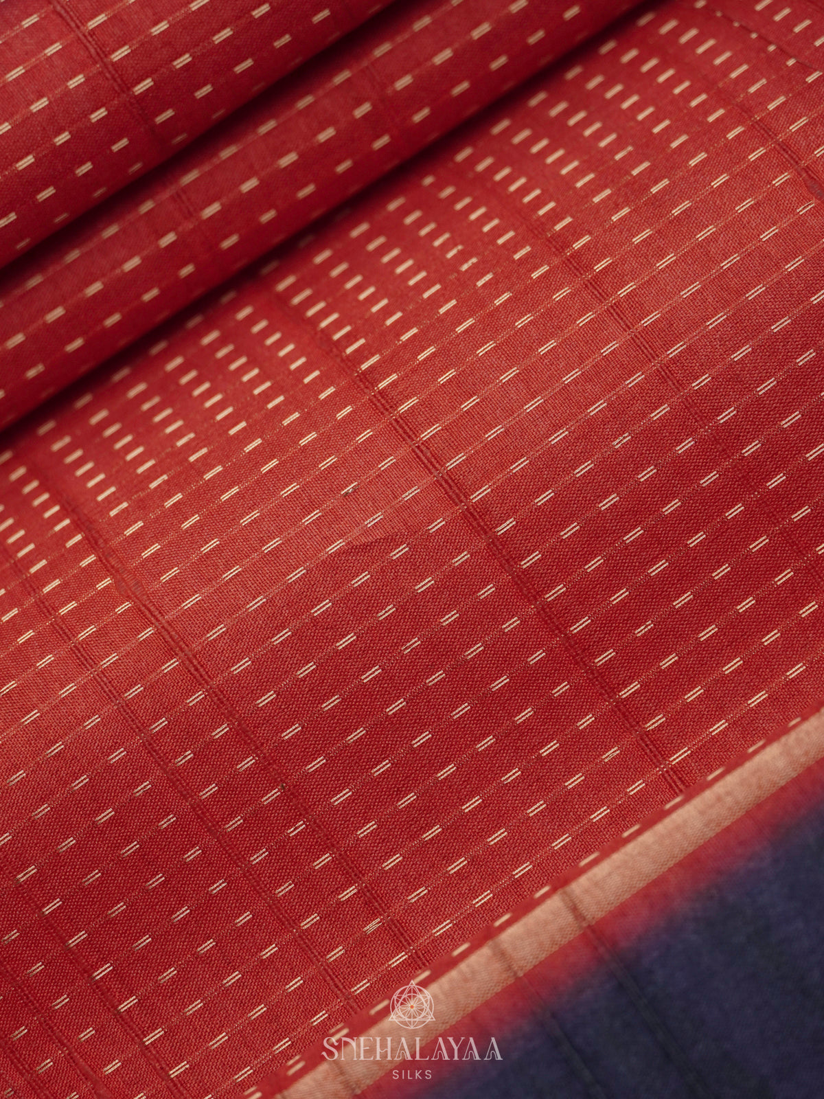 Orange Tussar Saree