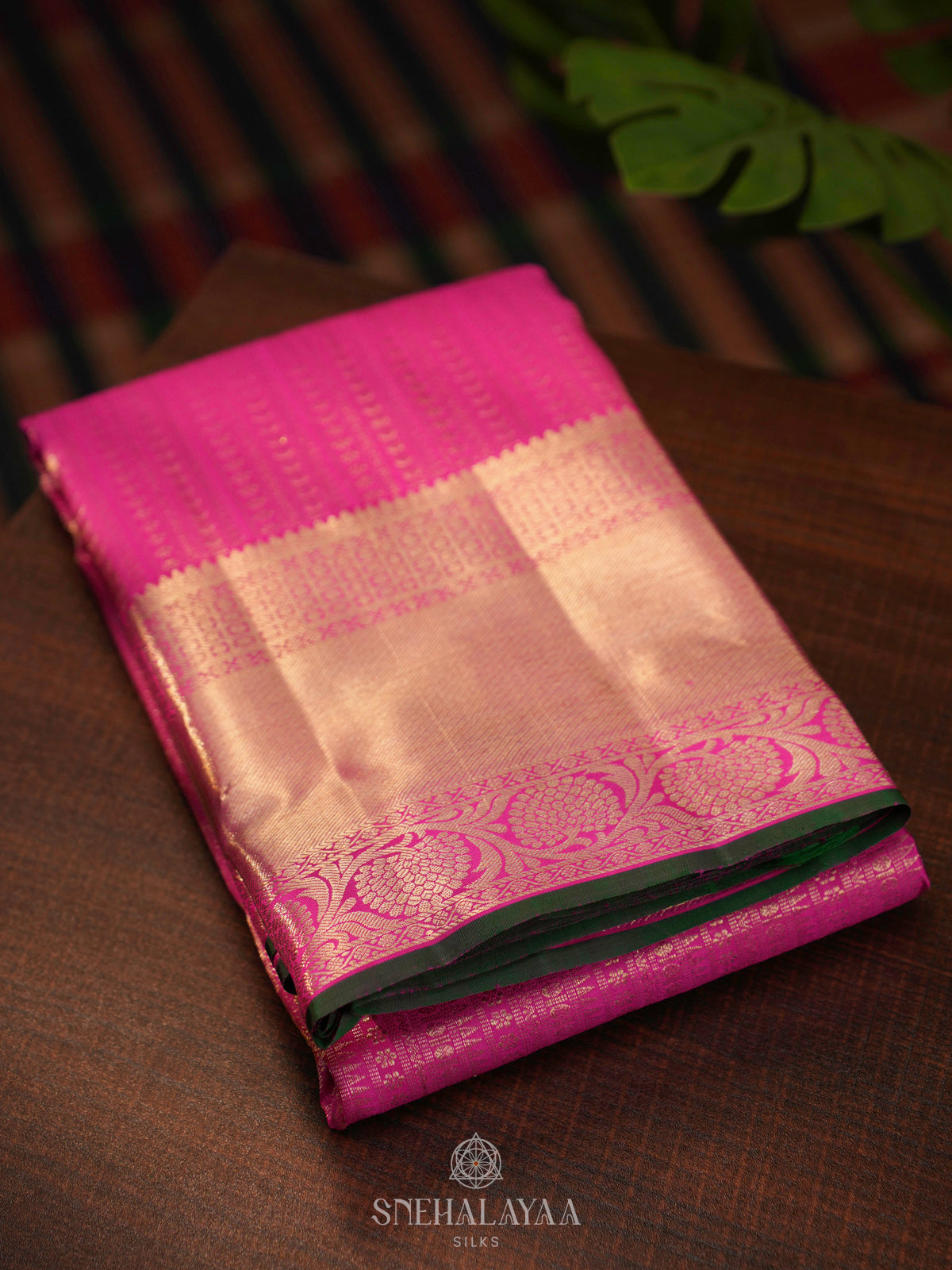 Pink Kanjivaram Silk Saree
