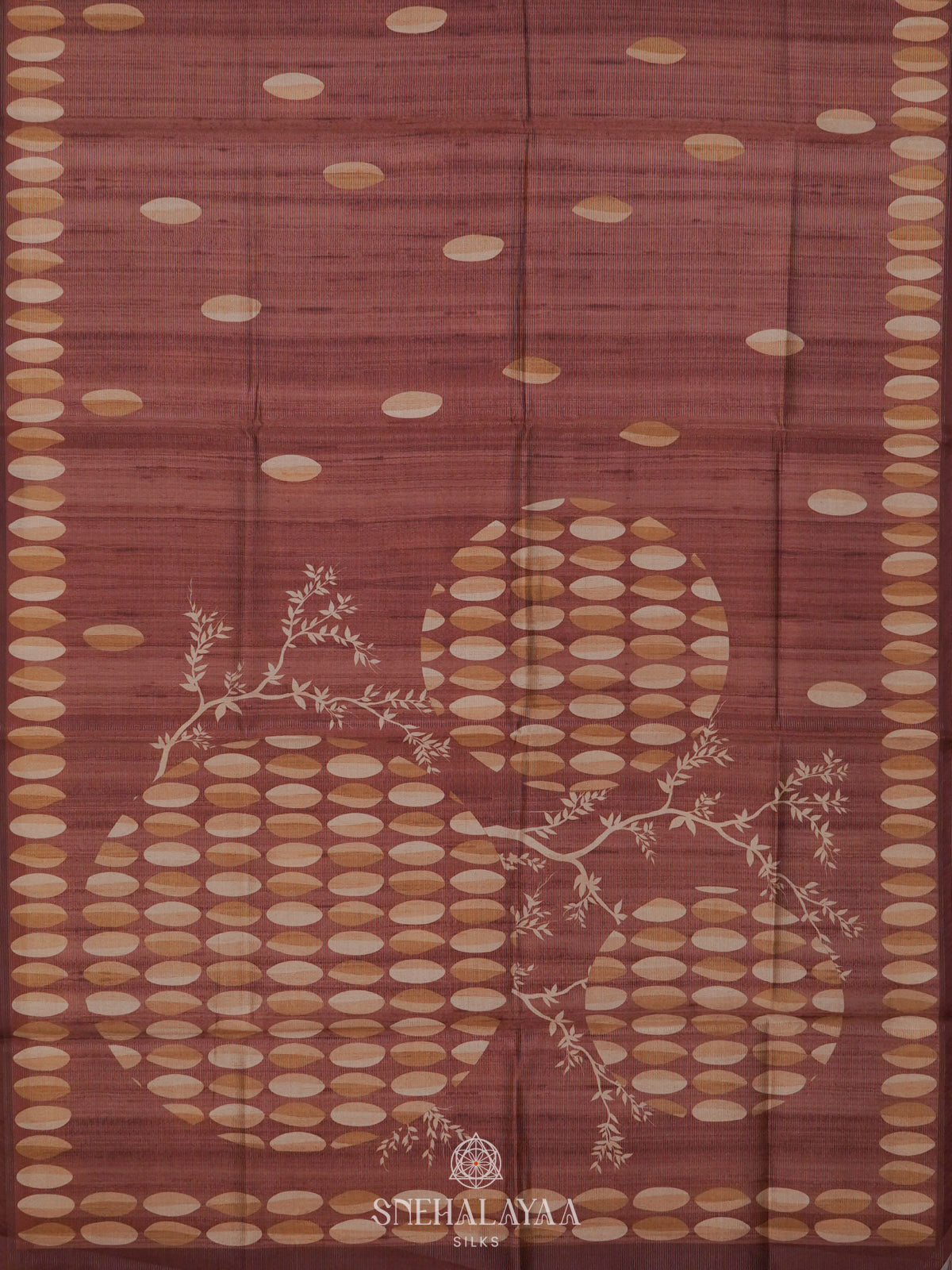 Brown Tussar Saree