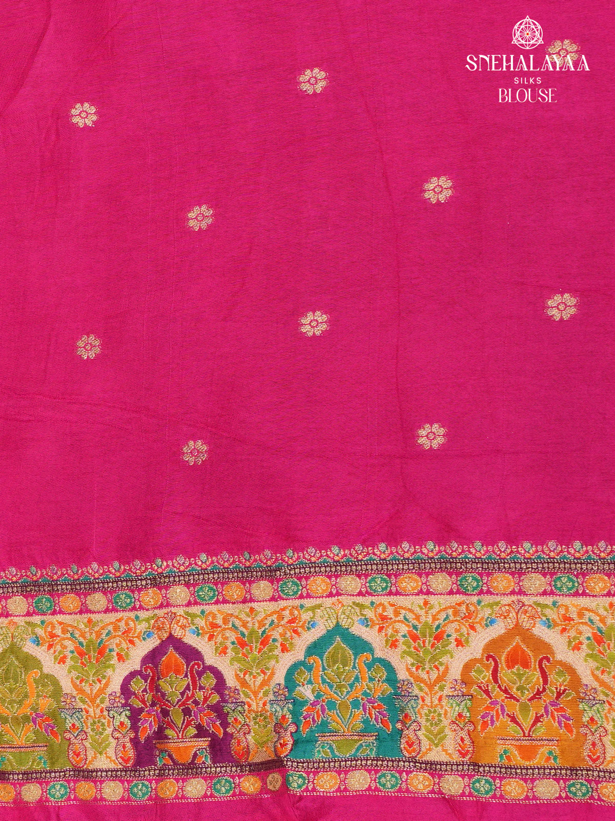 Teal Blue Banaras Silk Saree