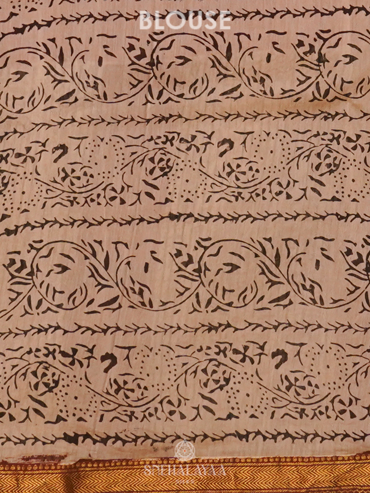 Maroon Chaqnderi Saree