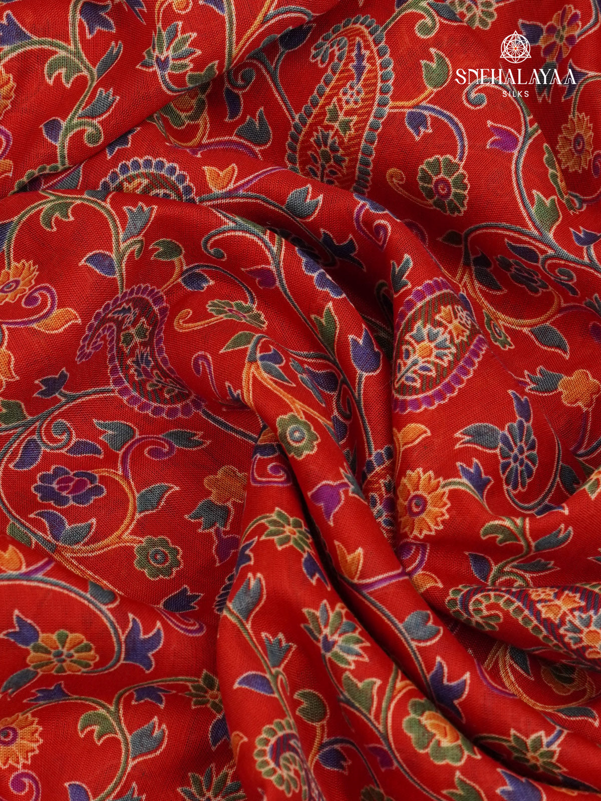 Red Dola Silk Saree