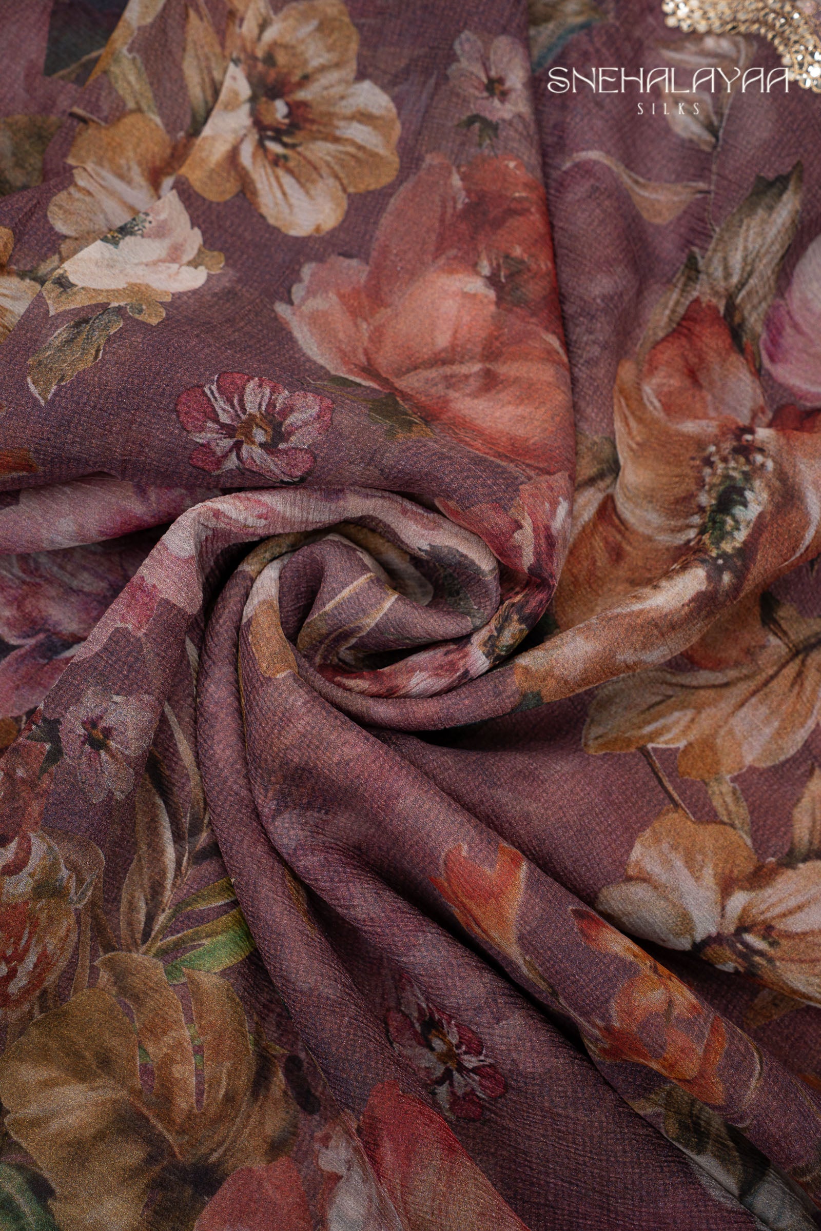 Mauve Purple Crush Saree