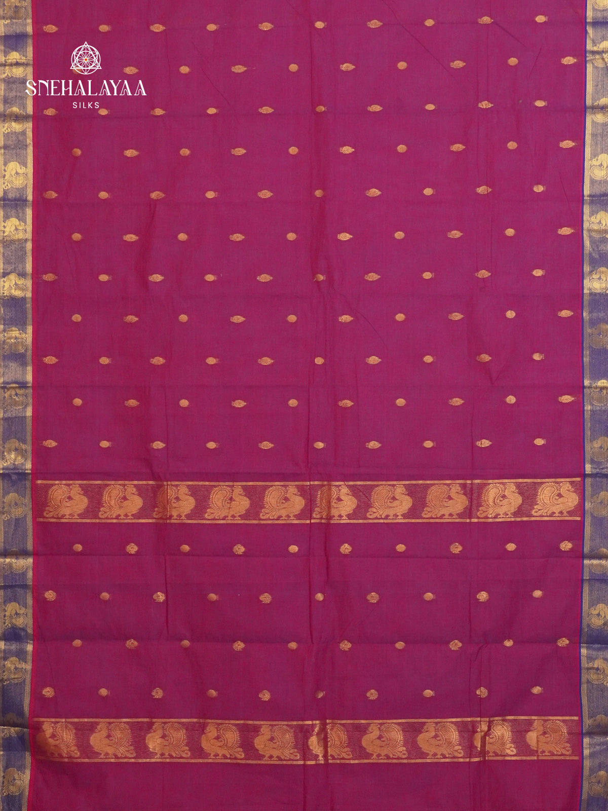 Purple Chettinad Cotton Saree