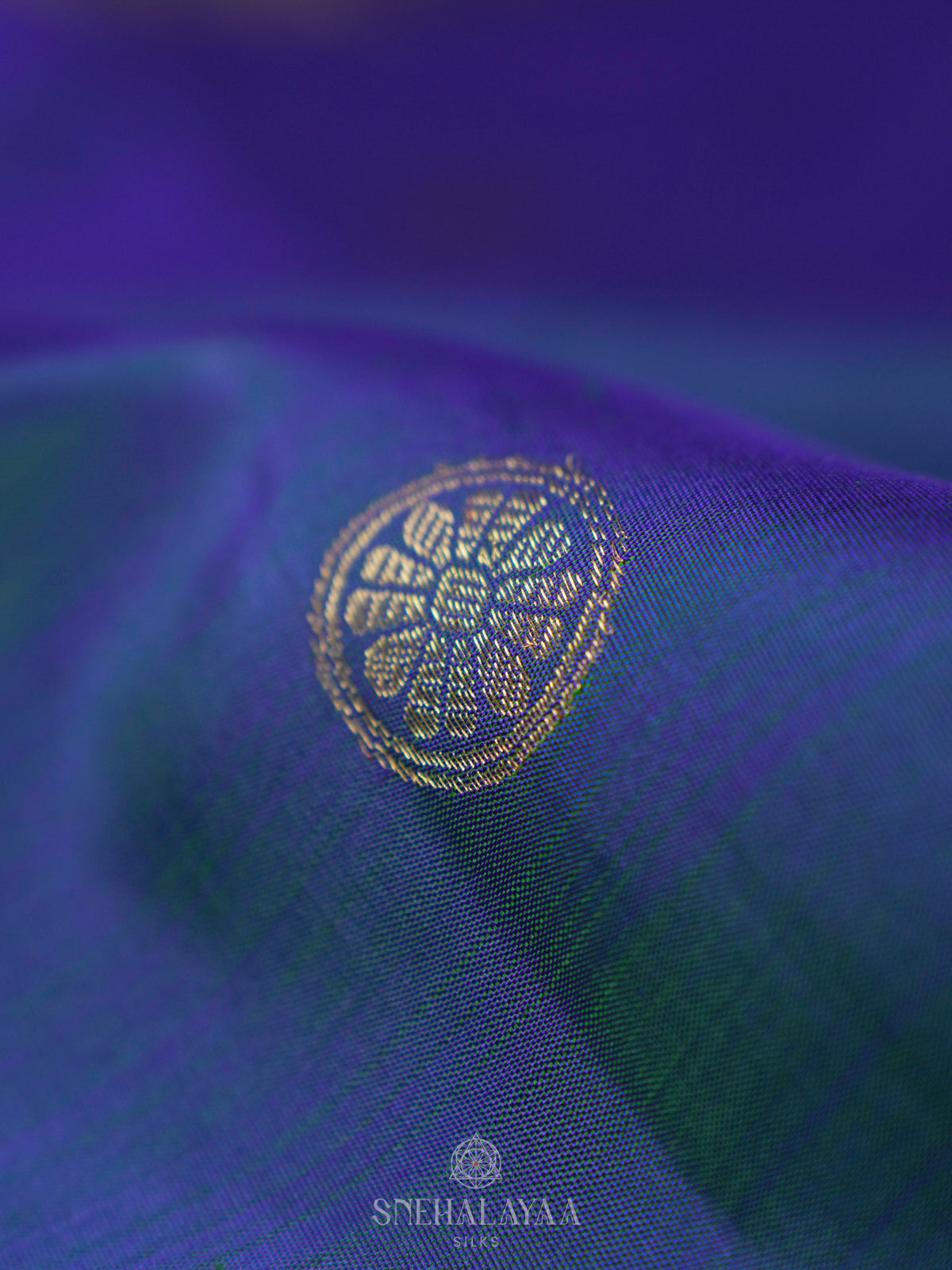 Navy Blue Kanjivaram Silk Saree