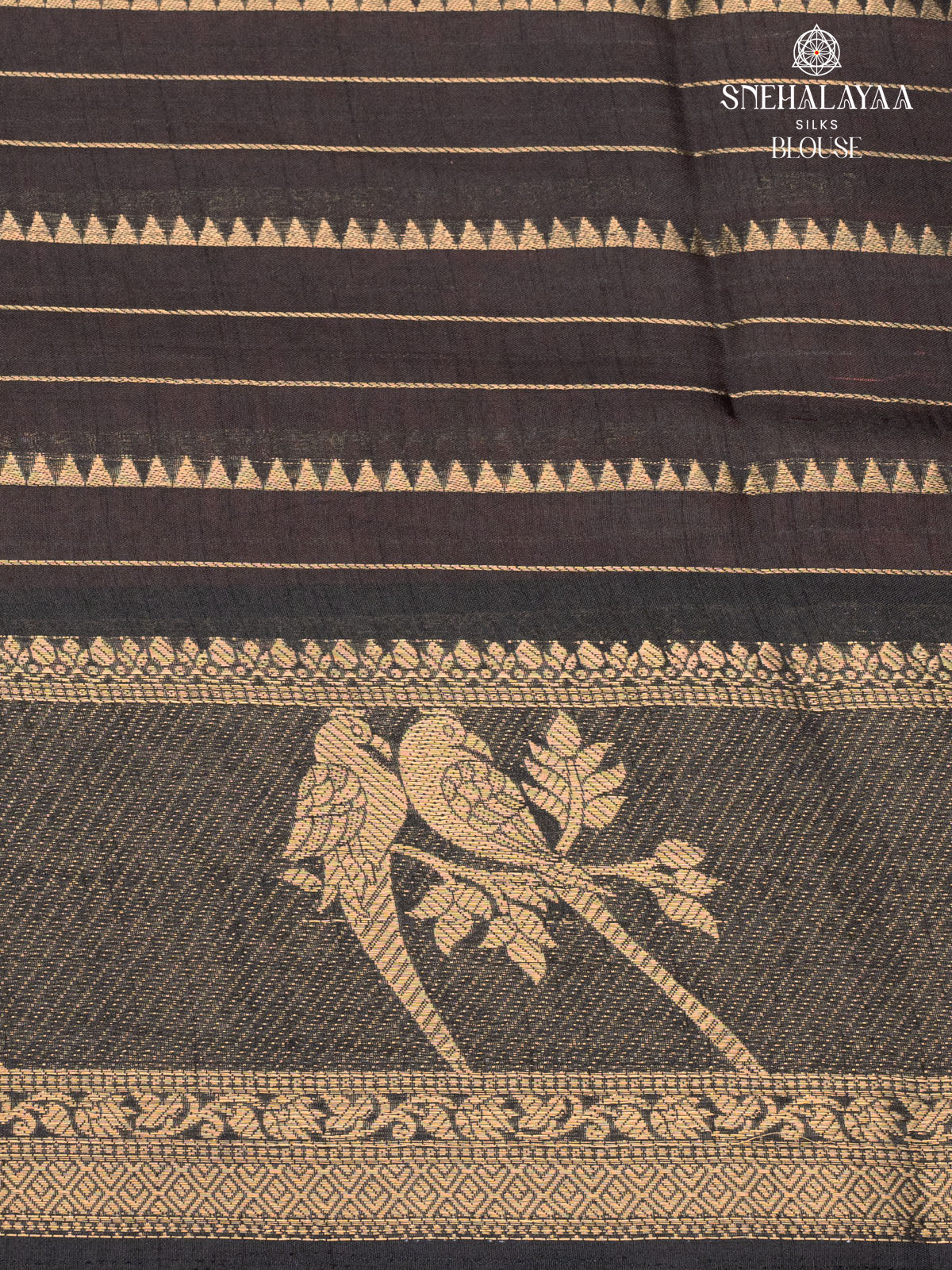 Rust Orange Dola Silk Saree