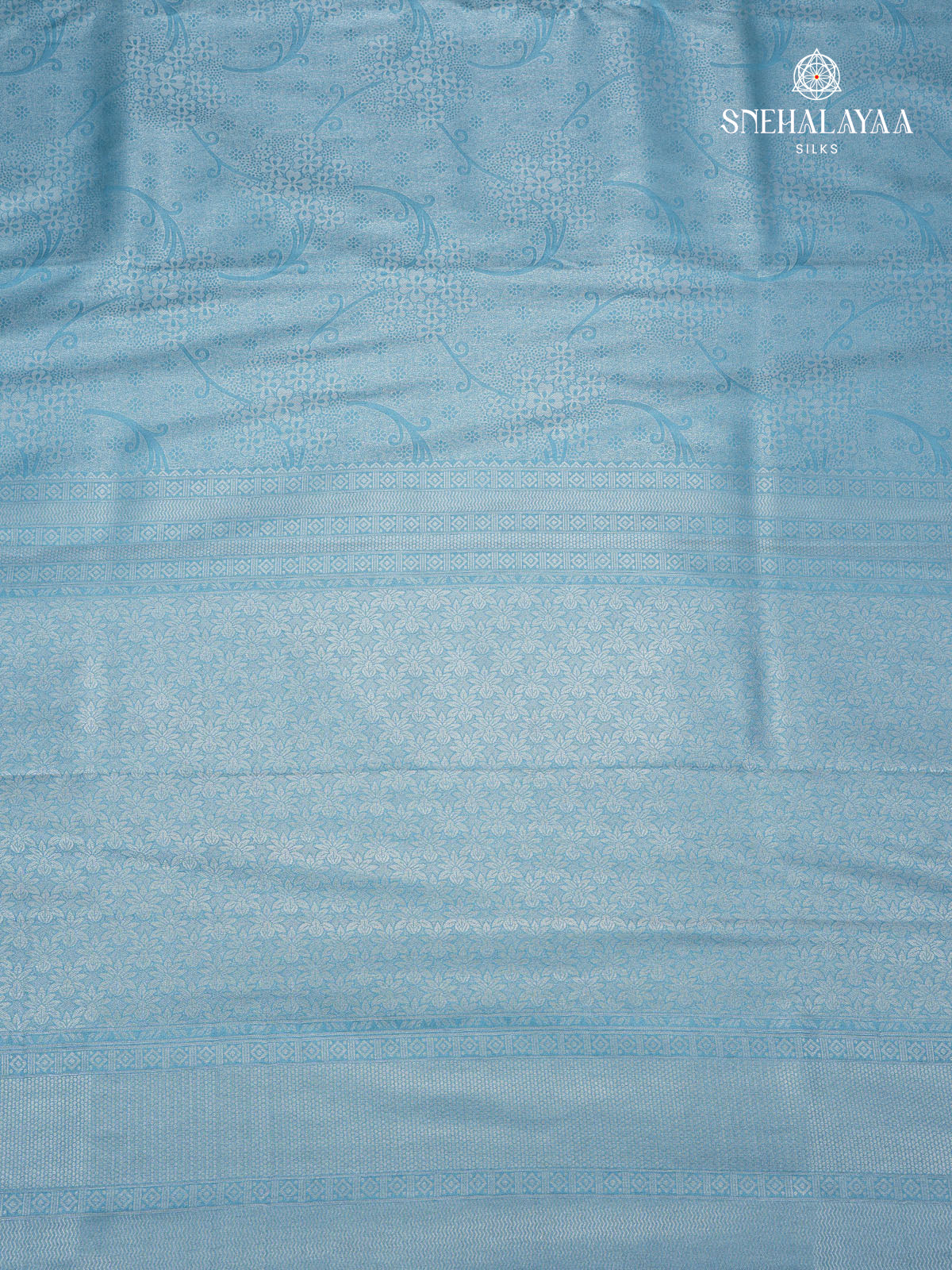 Sky Blue Soft Silk Saree