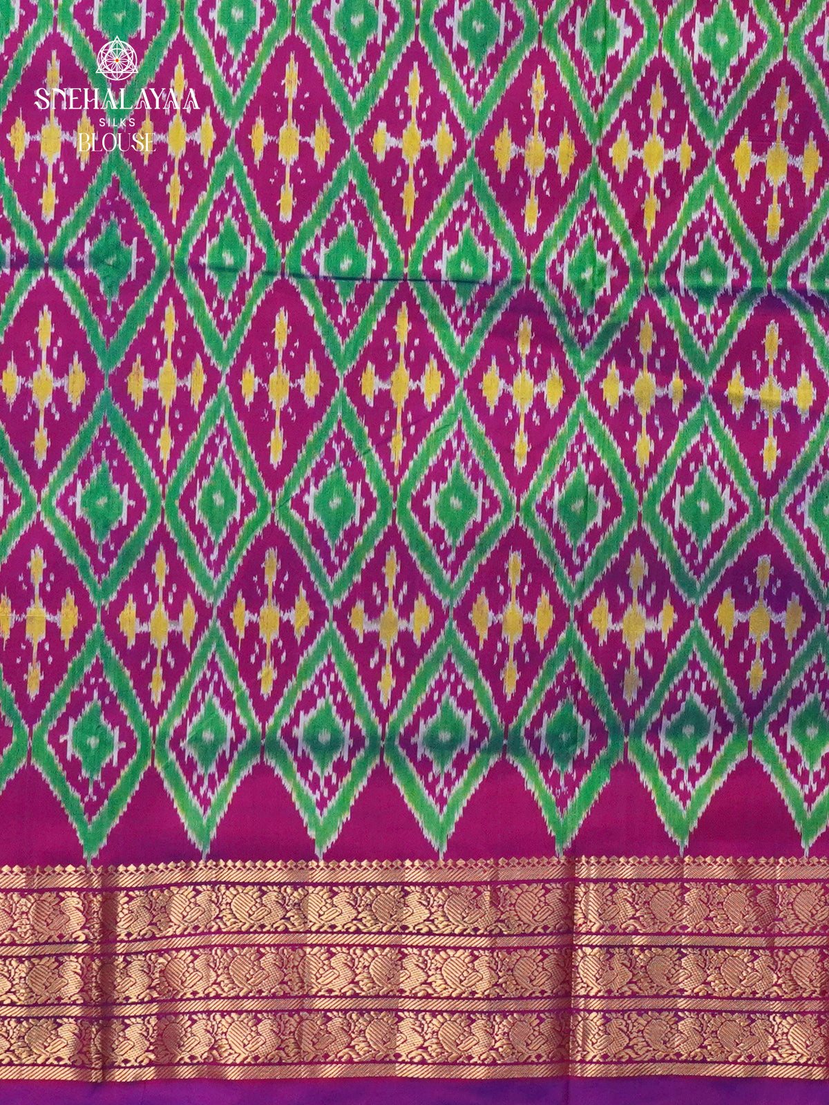 Pale Green Ikat Saree